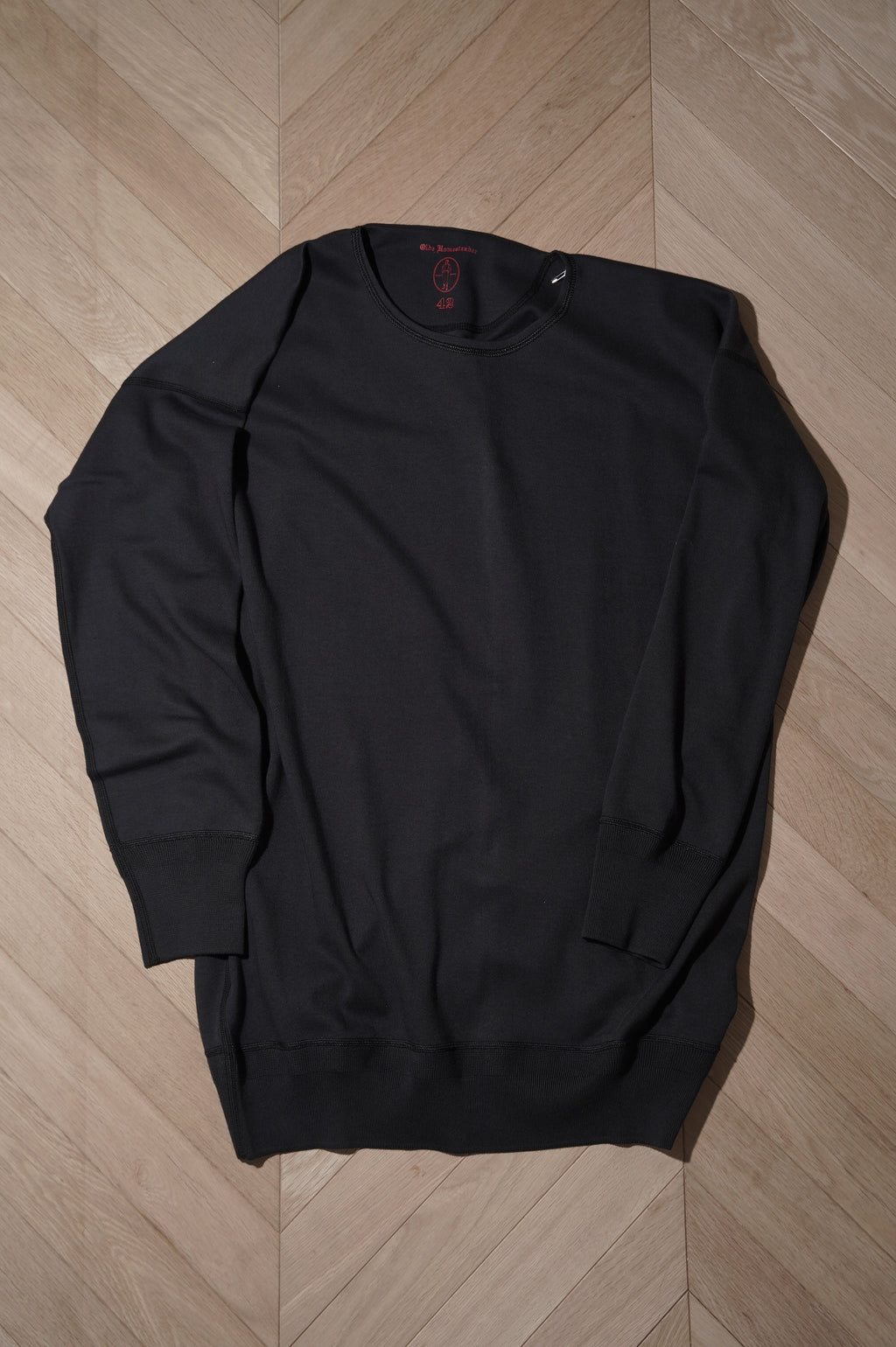 Olde Homesteader "INTERLOCK CREW NECK LONG SLEEVE" [O.W.BLACK]
