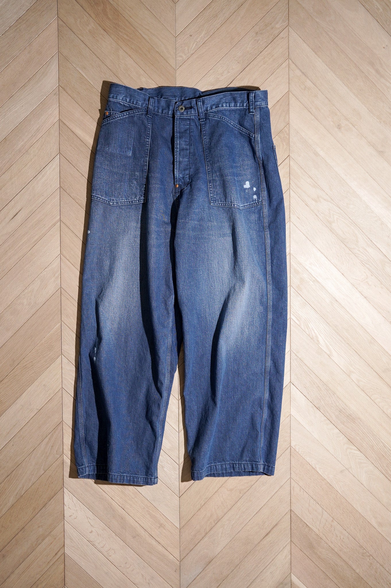 Gurank "Distressed 3stitch Painter Pants"