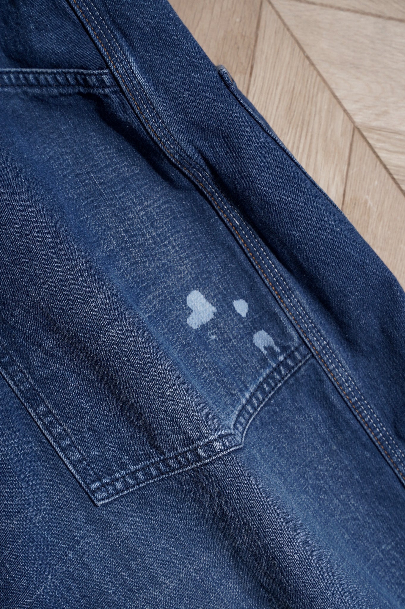 Gurank "Distressed 3stitch Painter Pants"