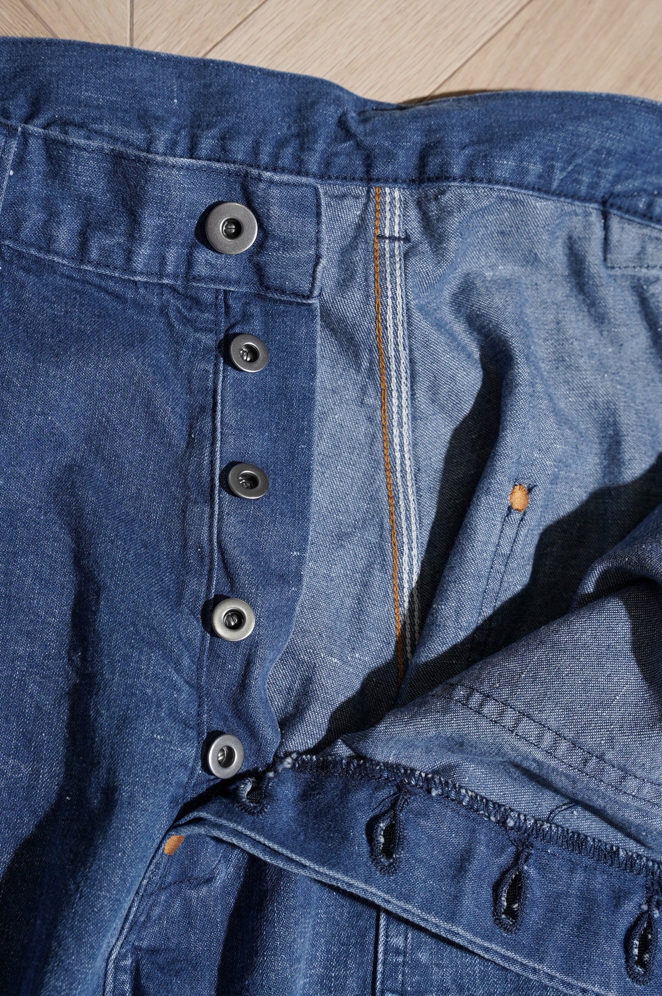 Gurank "Distressed 3stitch Painter Pants"