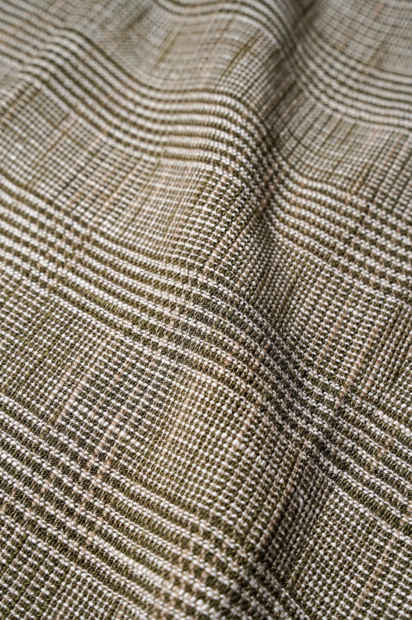 m's braque "TUCKED BAGGY PANTS" [GREN CHECK BEIGE]