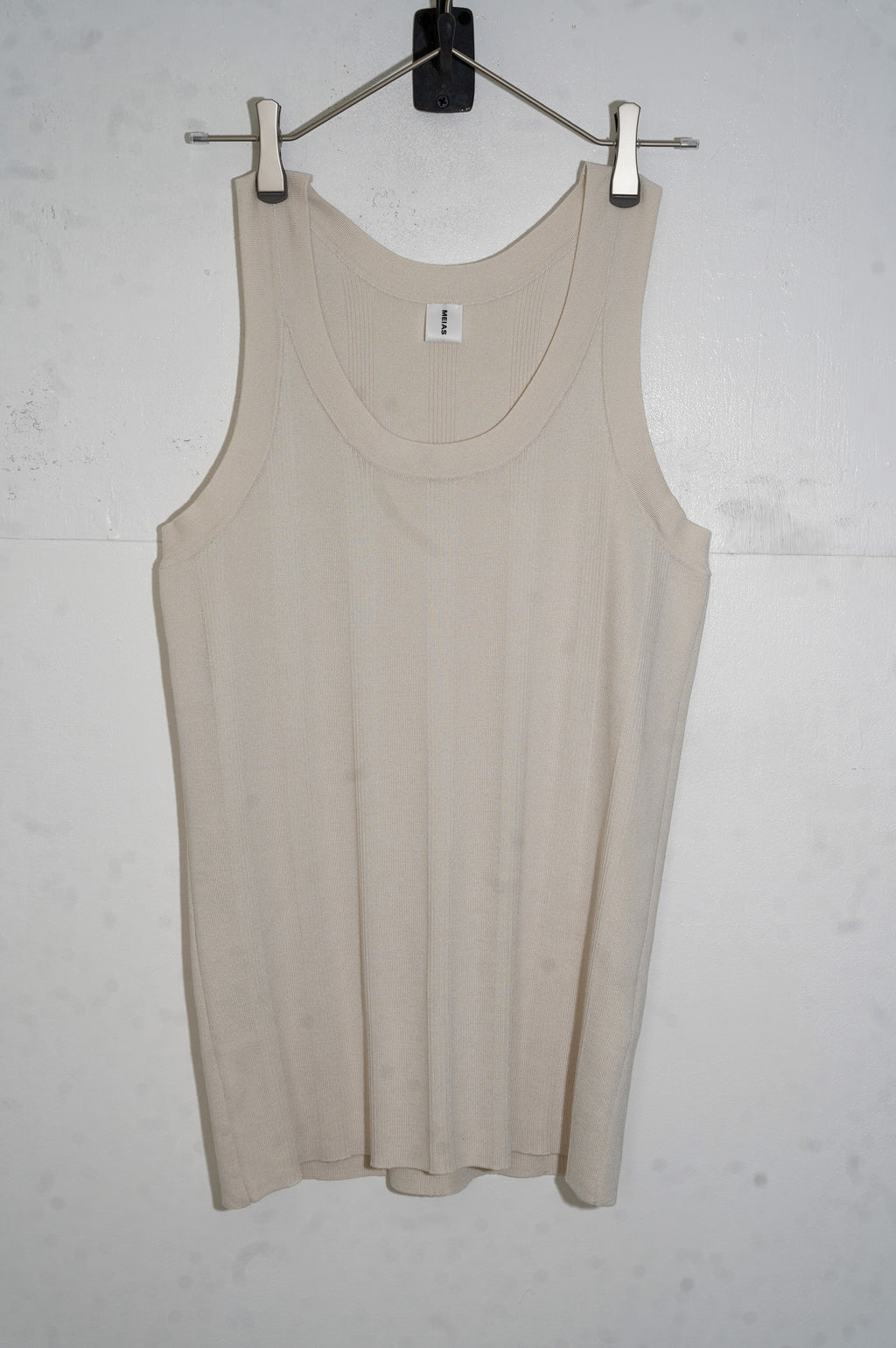 MEIAS "FINE GAUGE SILK TANK TOP" [IVORY]