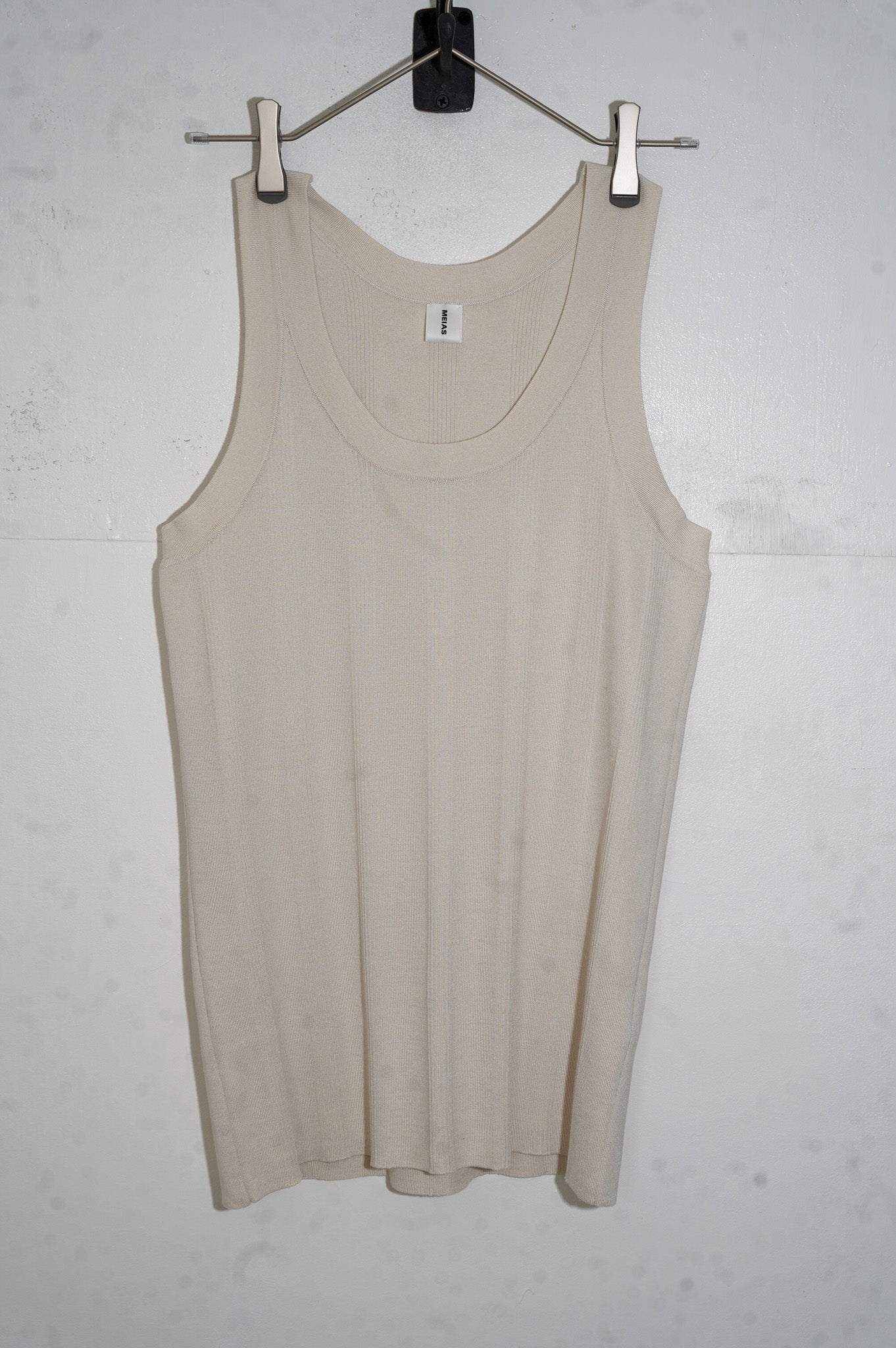 MEIAS "FINE GAUGE SILK TANK TOP" [IVORY]
