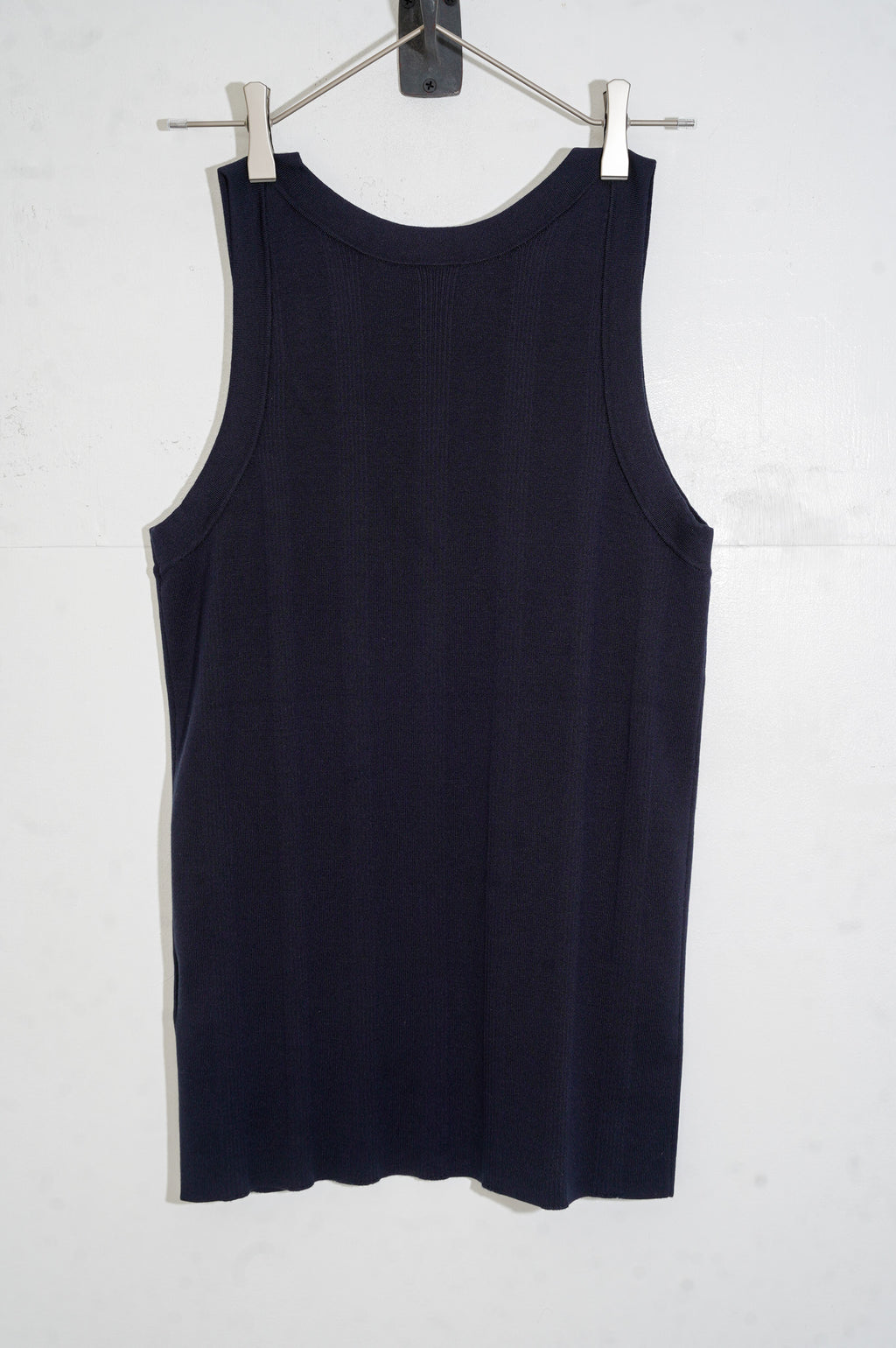 MEIAS "FINE GAUGE SILK RIB TANK TOP" [NAVY]