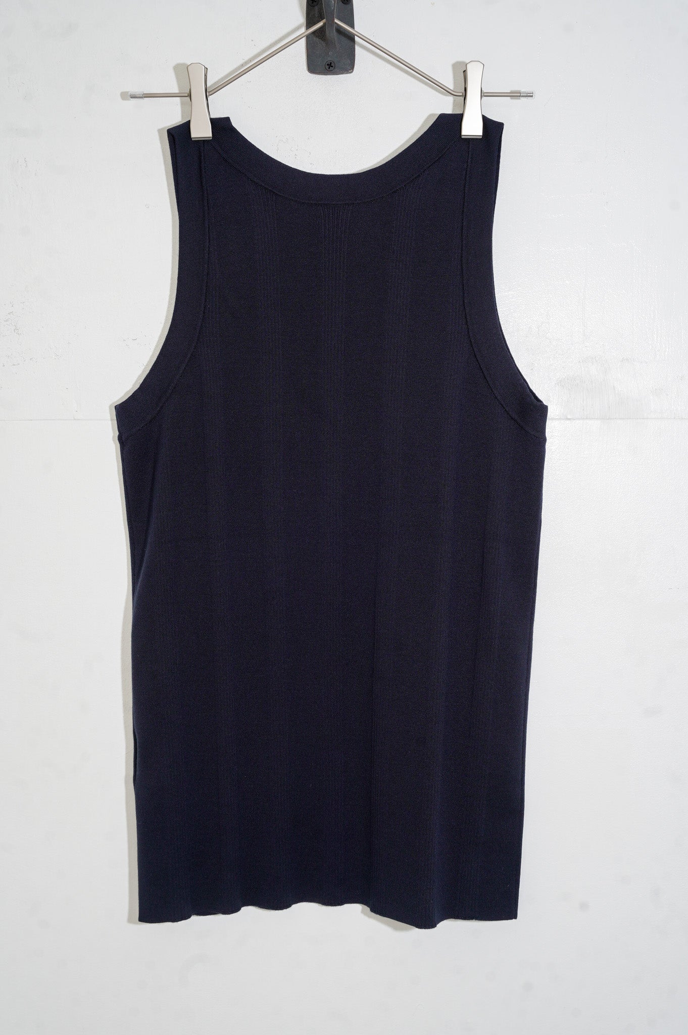 MEIAS "FINE GAUGE SILK RIB TANK TOP" [NAVY]