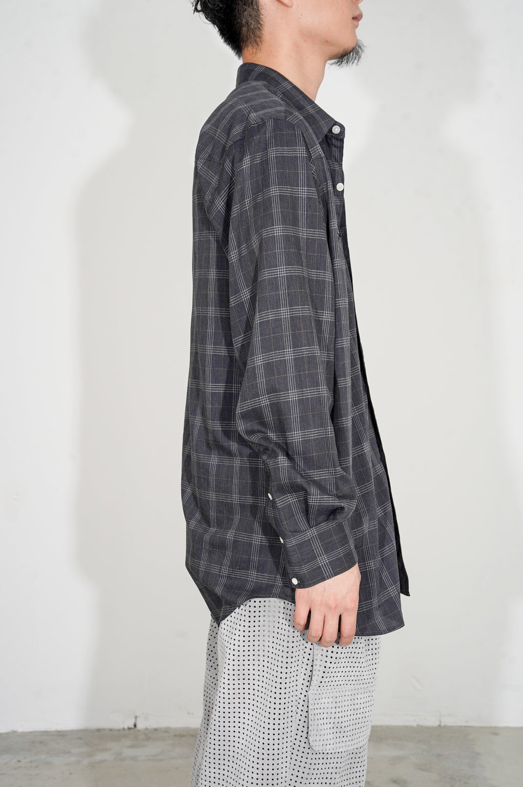 BISOWN "SZ BOIL COTTON WESTERN SHIRT" [TOP GRAY CHECK]