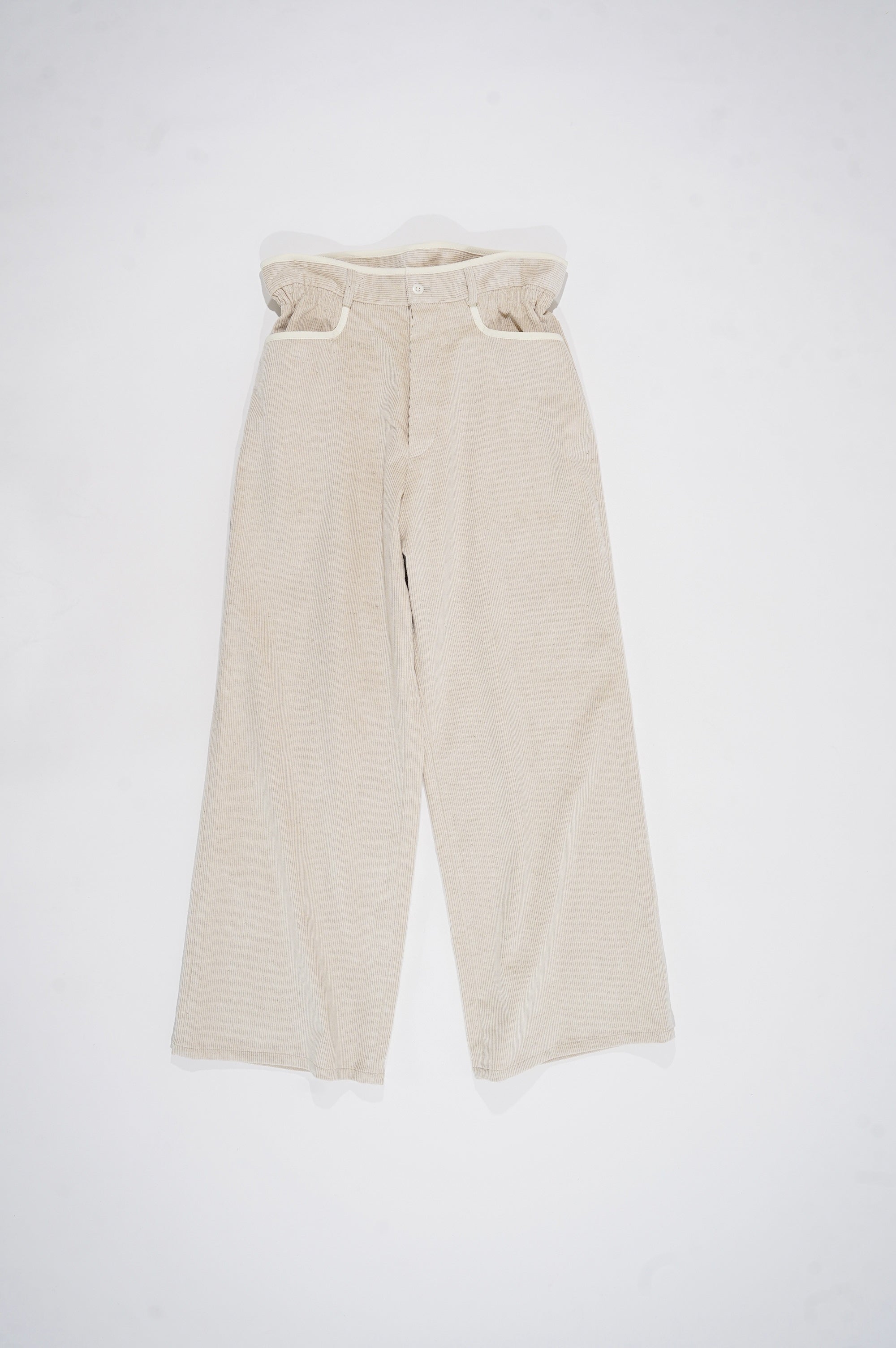 m's braque "GATHERED WAIST WIDE PANTS" [ivory]