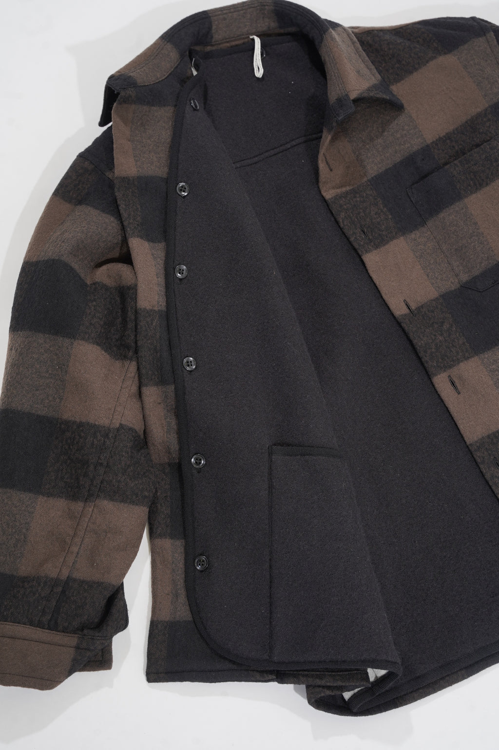m's braque "OUTER OVERSHIRTS with DETACHABLE LINER" [BROWN]
