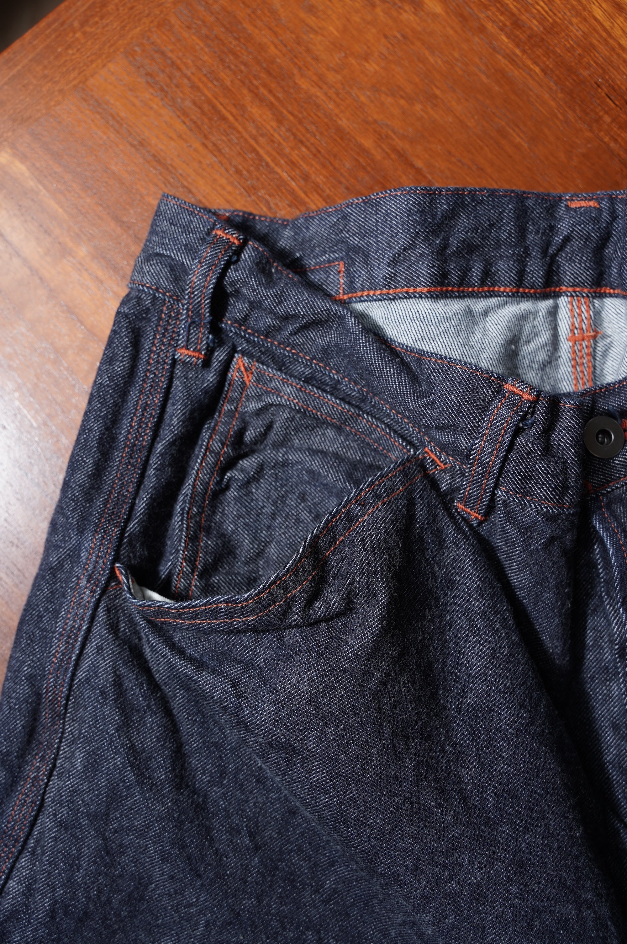 Gurank "13oz raw denim painter pants wt"