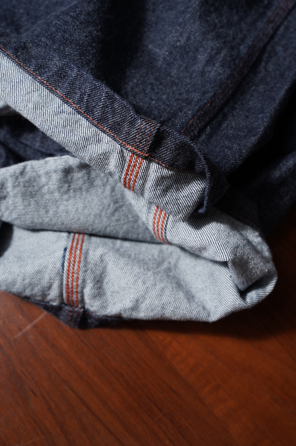 Gurank "13oz raw denim painter pants wt"