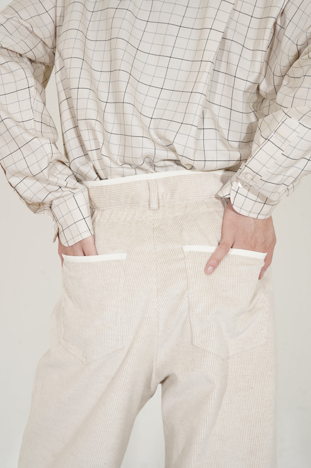 m's braque "GATHERED WAIST WIDE PANTS" [ivory]