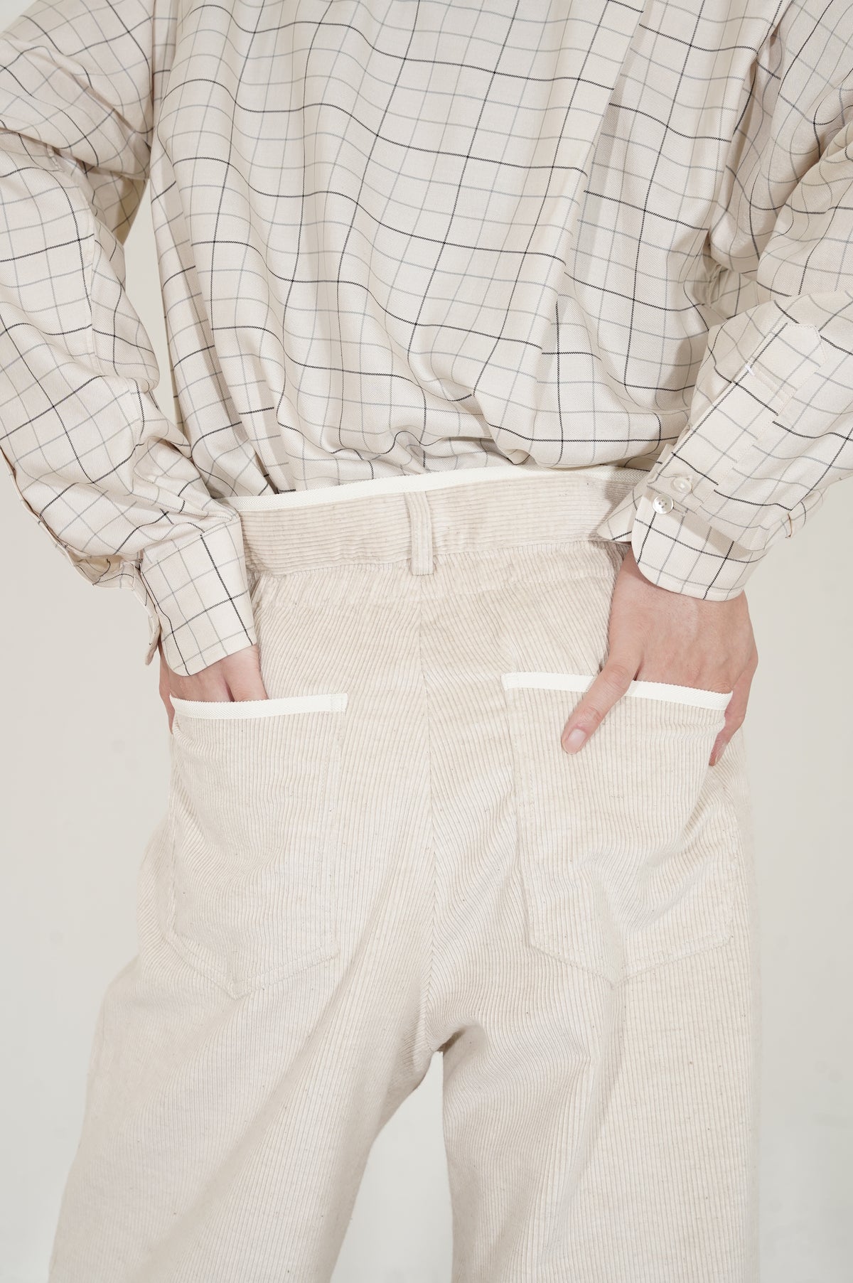 m's braque "GATHERED WAIST WIDE PANTS" [ivory]