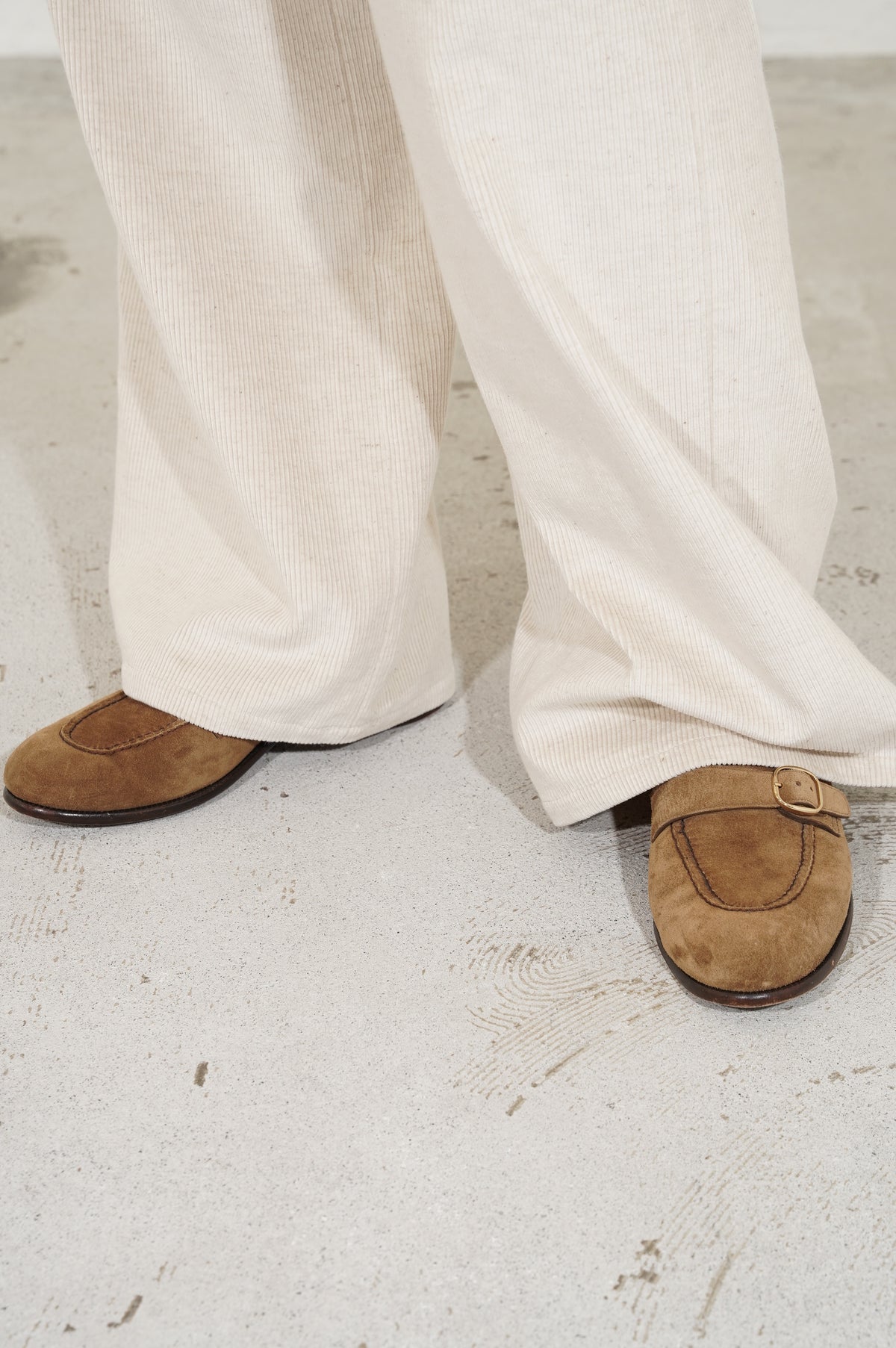 m's braque "GATHERED WAIST WIDE PANTS" [ivory]