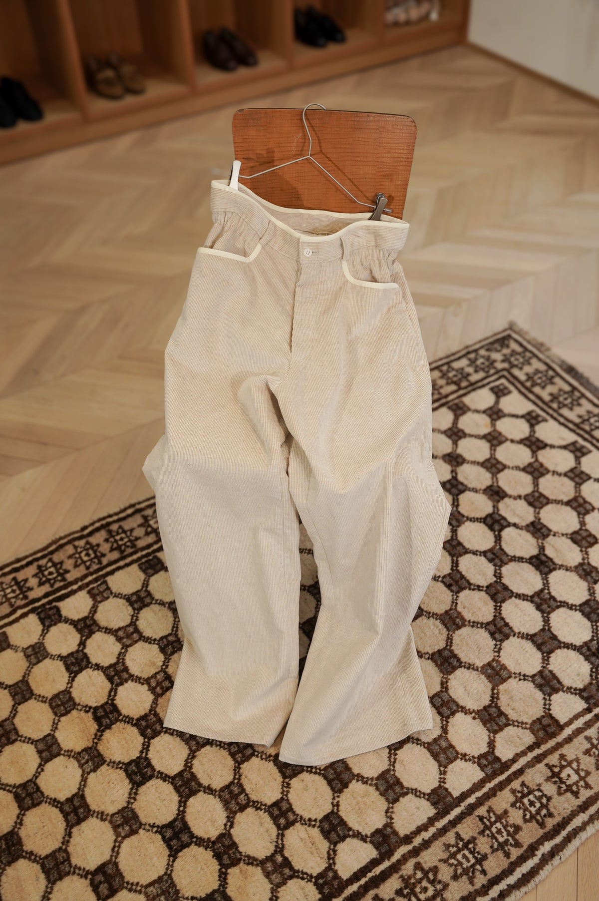 m's braque "GATHERED WAIST WIDE PANTS" [ivory]