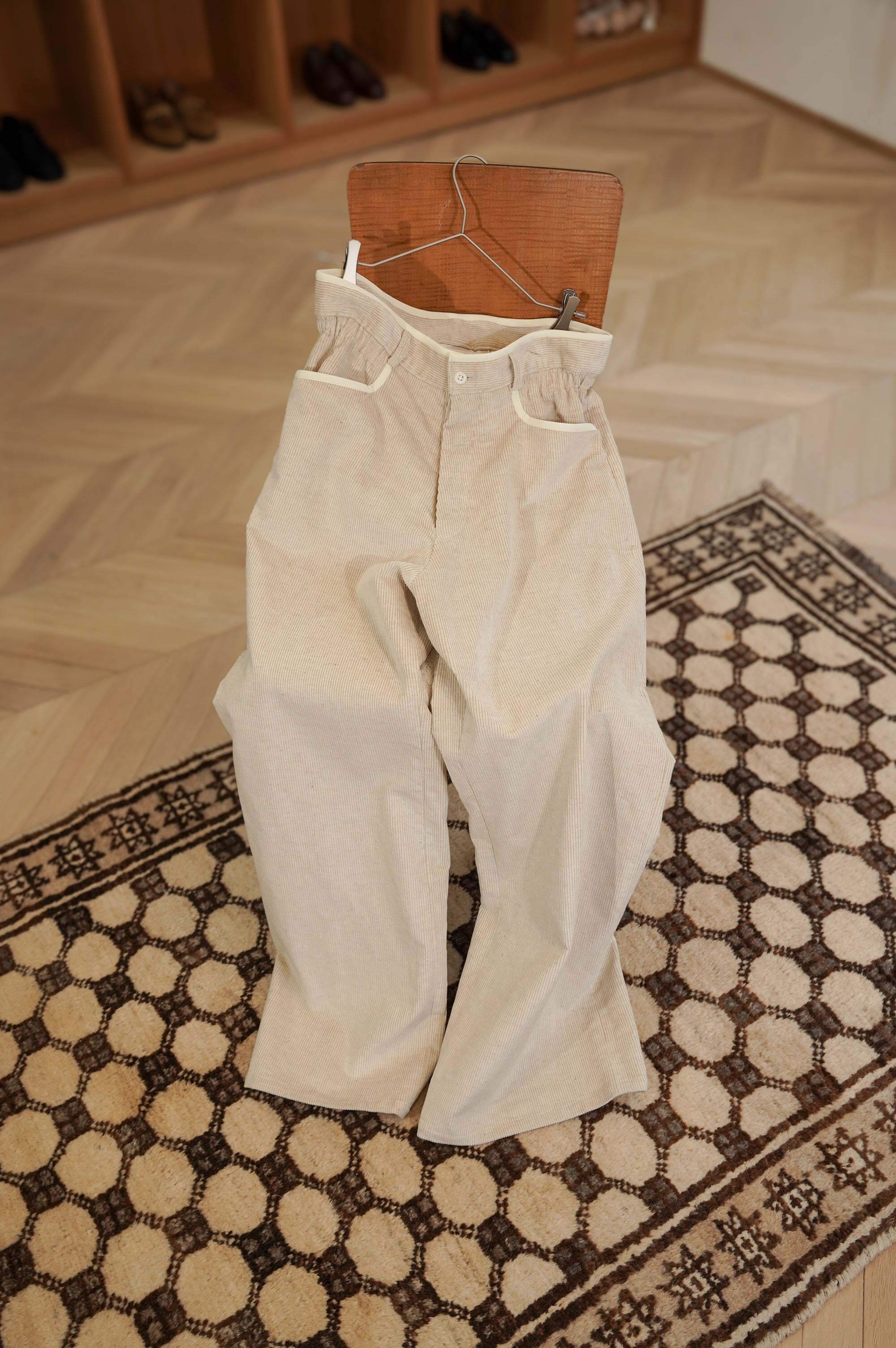 m's braque "GATHERED WAIST WIDE PANTS" [ivory]