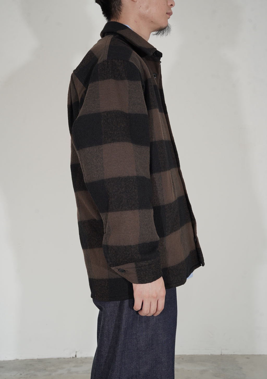 m's braque "OUTER OVERSHIRTS with DETACHABLE LINER" [BROWN]