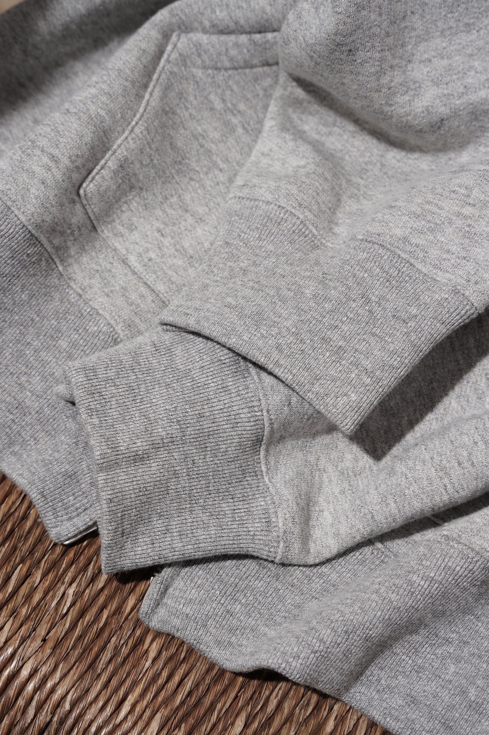 BISOWN "AFTER HOODIE ZIP UP SWEAT" [TOP GRAY]
