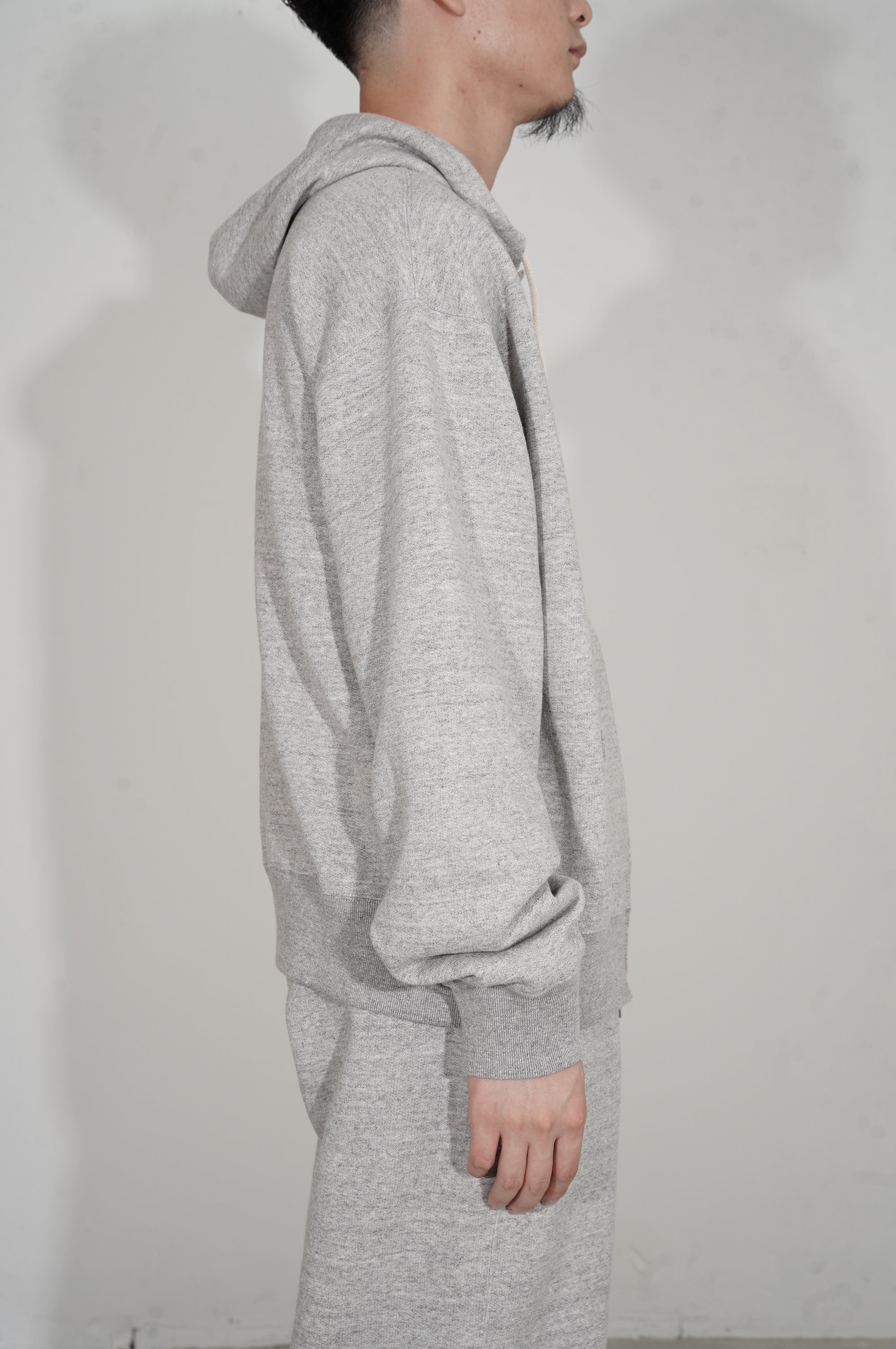 BISOWN "AFTER HOODIE ZIP UP SWEAT" [TOP GRAY]