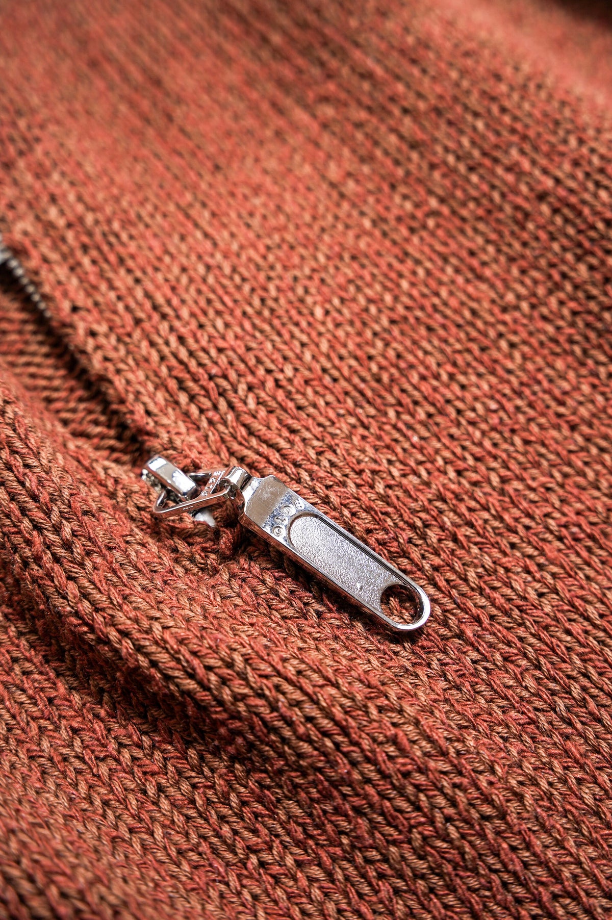 Olde H & Daughter "SILK COTTON HALF ZIP P/O" [BROWNIE]