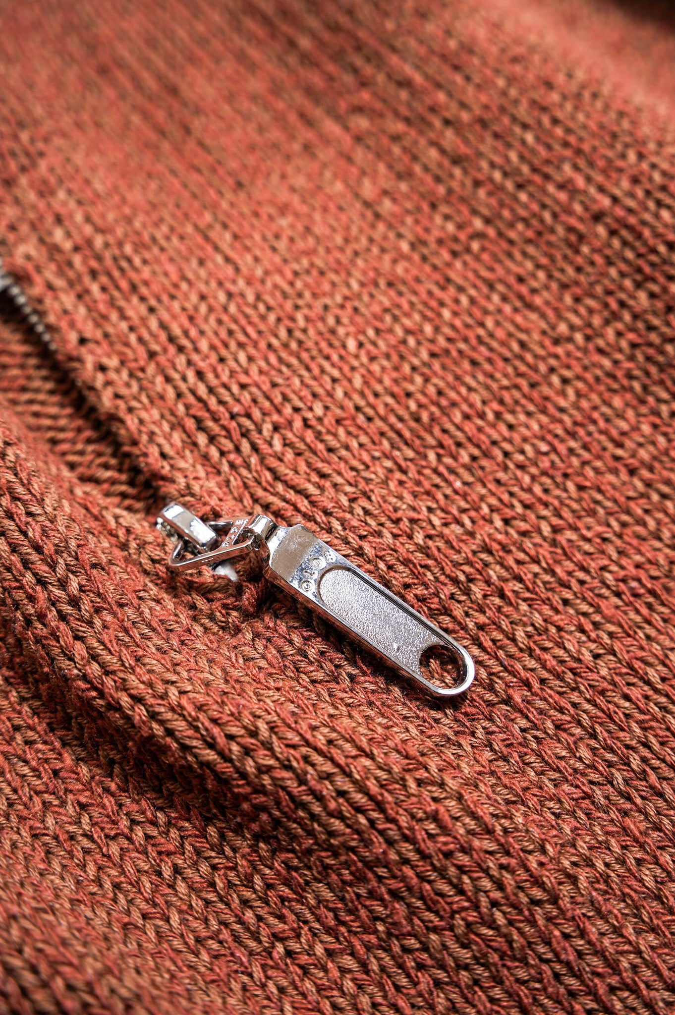 Olde H & Daughter "SILK COTTON HALF ZIP P/O" [BROWNIE]