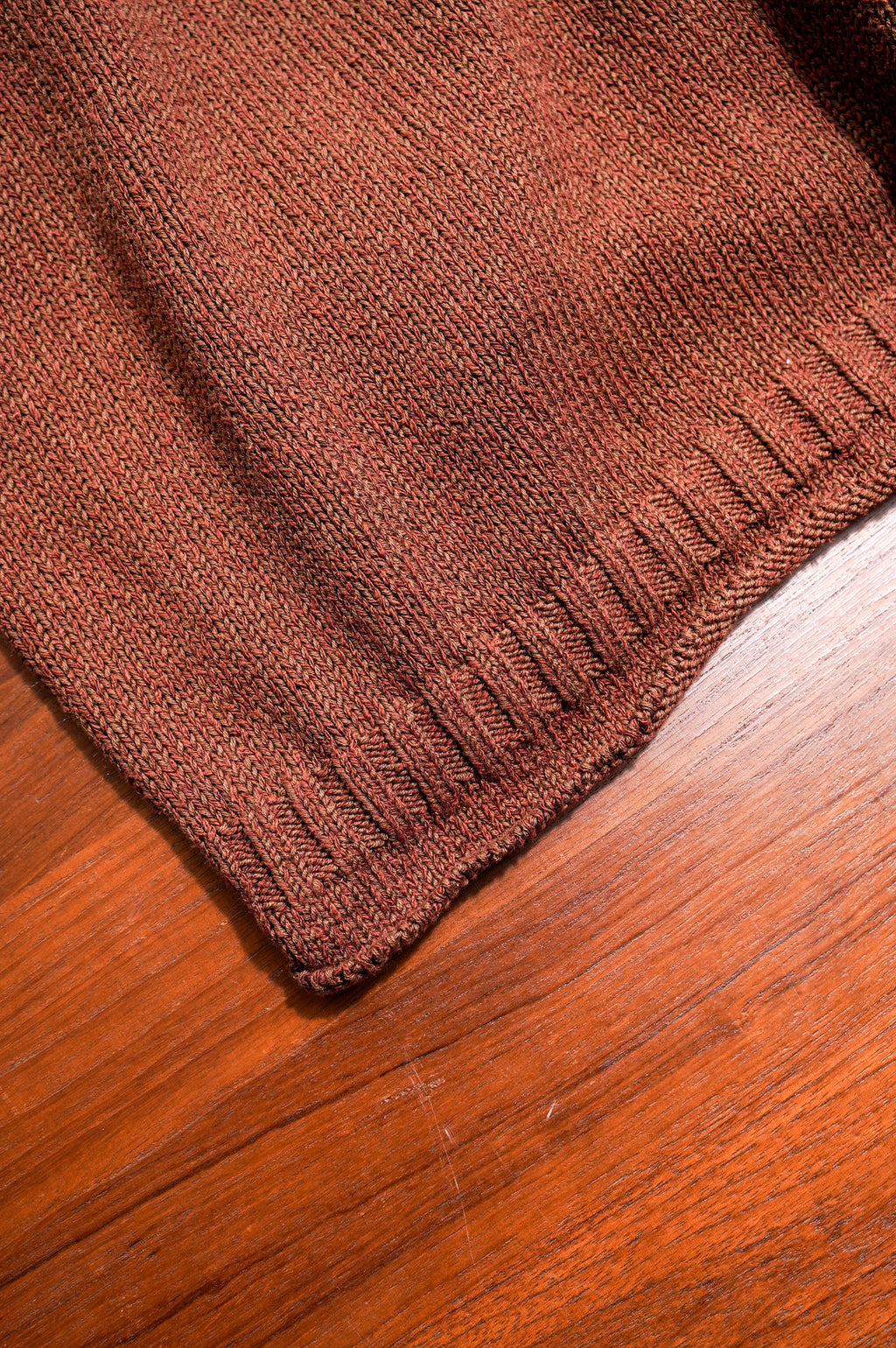 Olde H & Daughter "SILK COTTON HALF ZIP P/O" [BROWNIE]