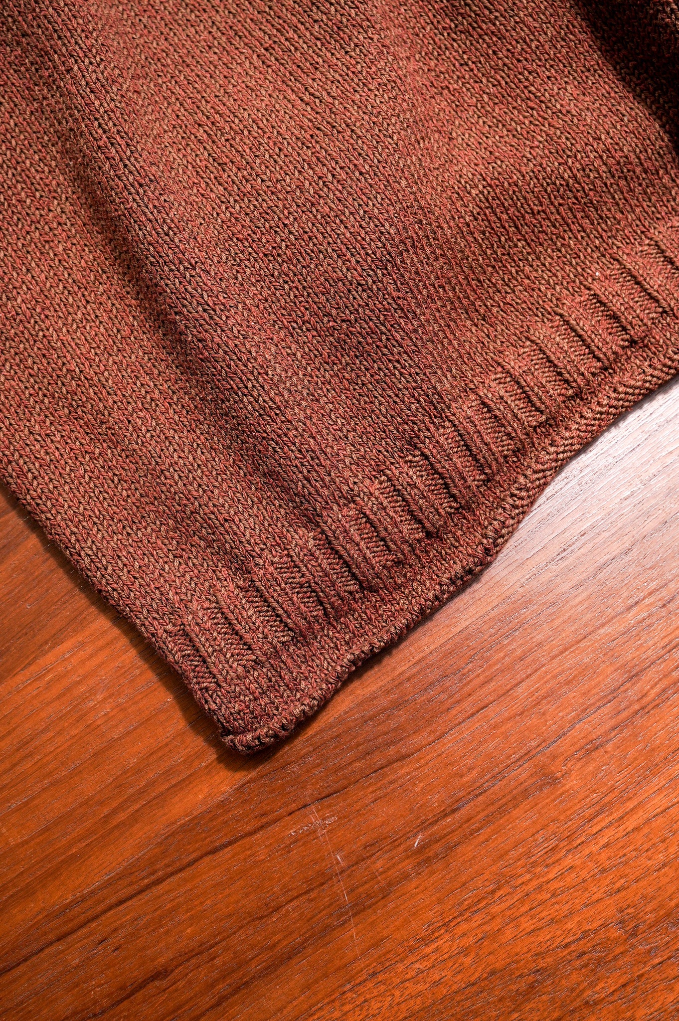 Olde H & Daughter "SILK COTTON HALF ZIP P/O" [BROWNIE]