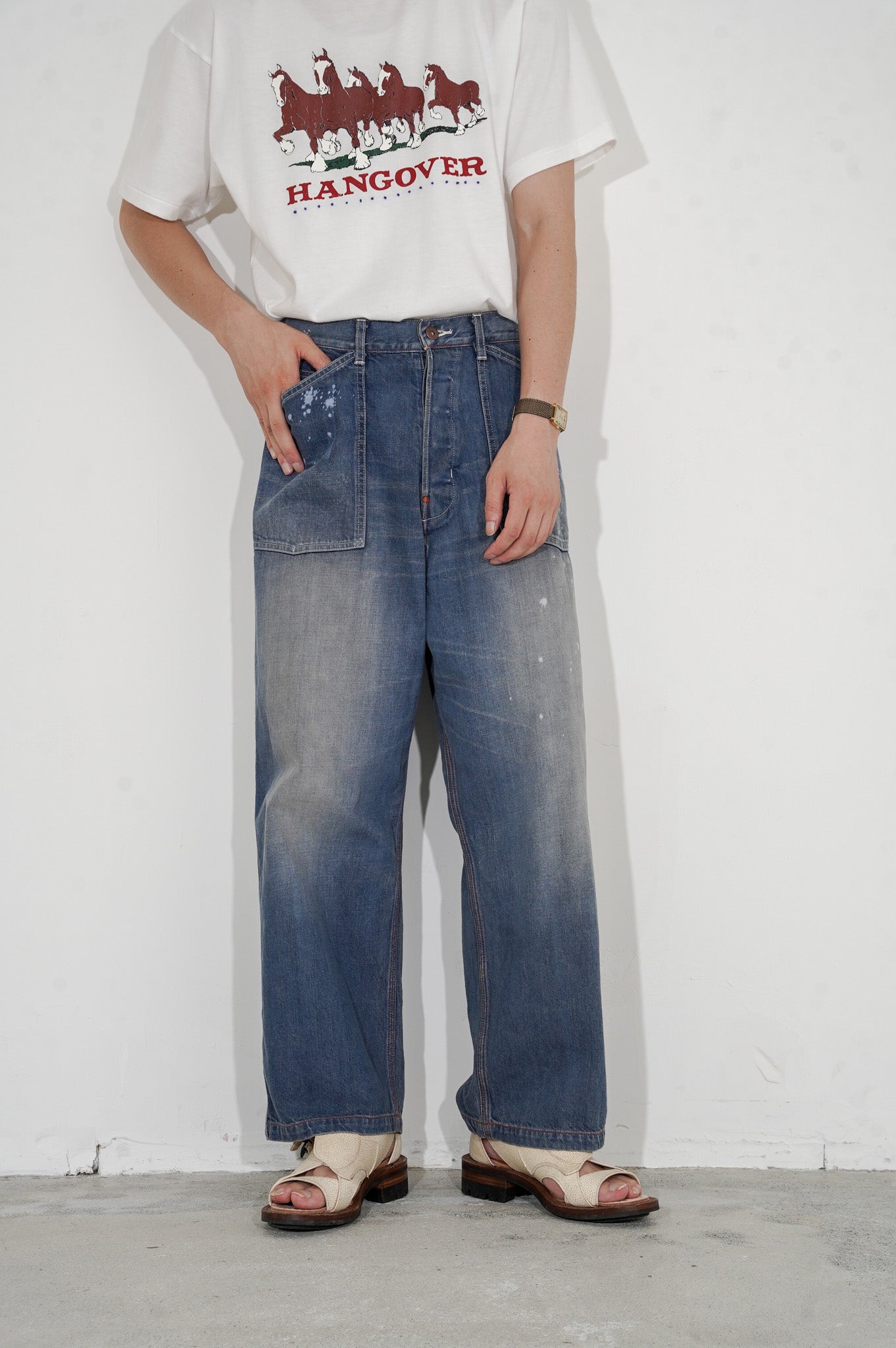 Gurank "Distressed Painter Pants"