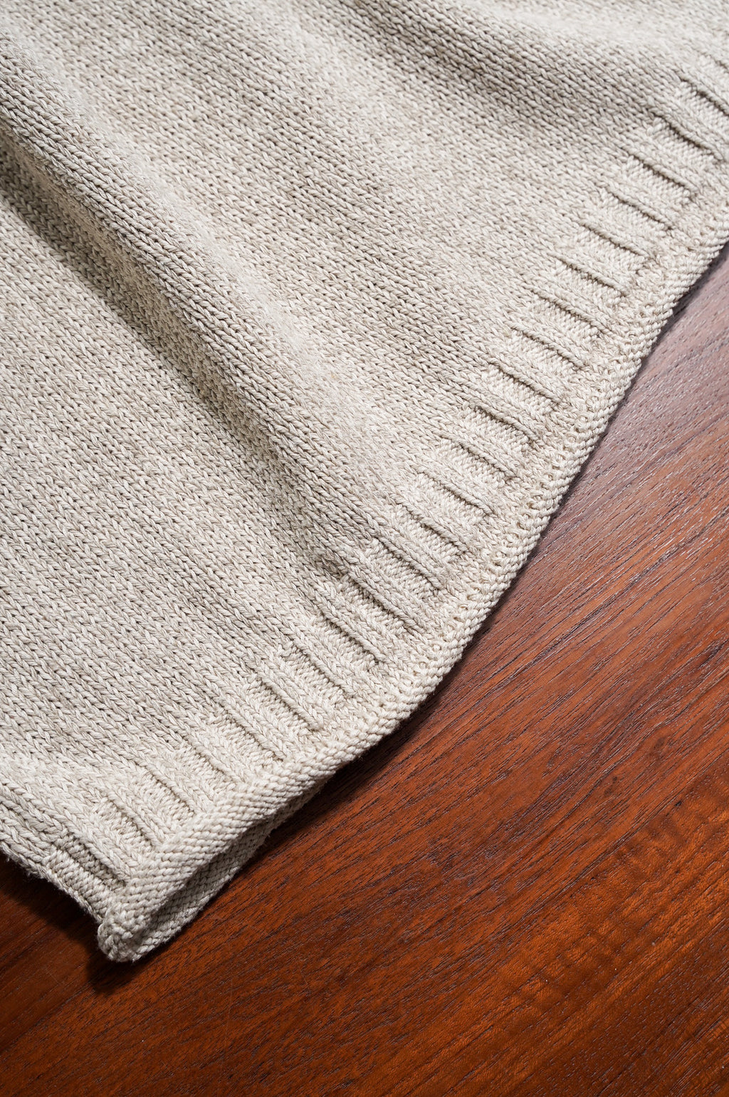 Olde H & Daughter "SILK COTTON HALF ZIP P/O" [STONE]