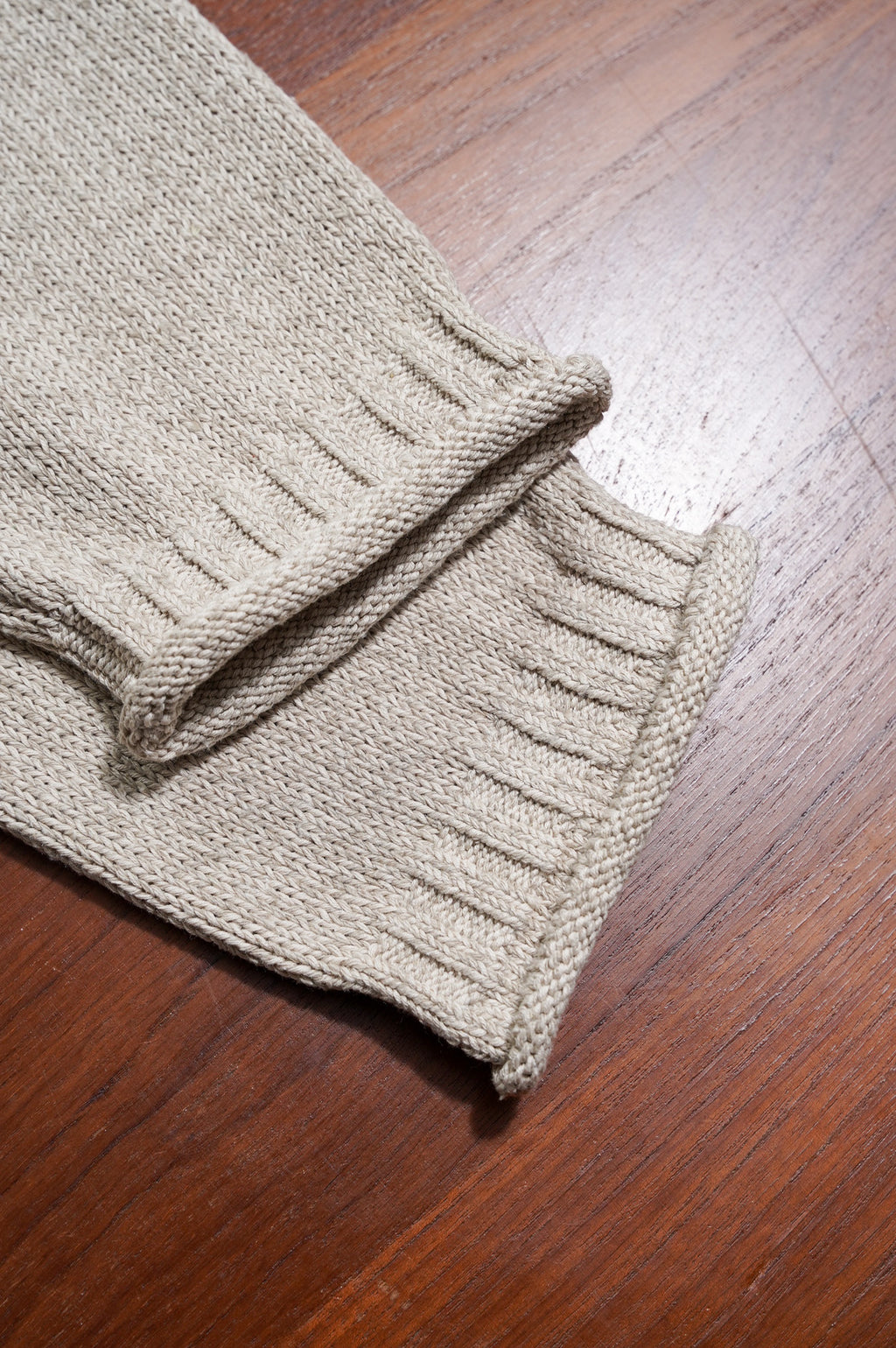 Olde H & Daughter "SILK COTTON HALF ZIP P/O" [STONE]