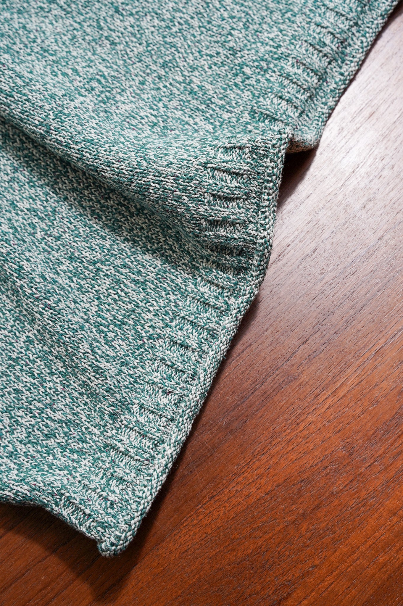 Olde H & Daughter "SILK COTTON HALF ZIP P/O" [SEA GRASS]