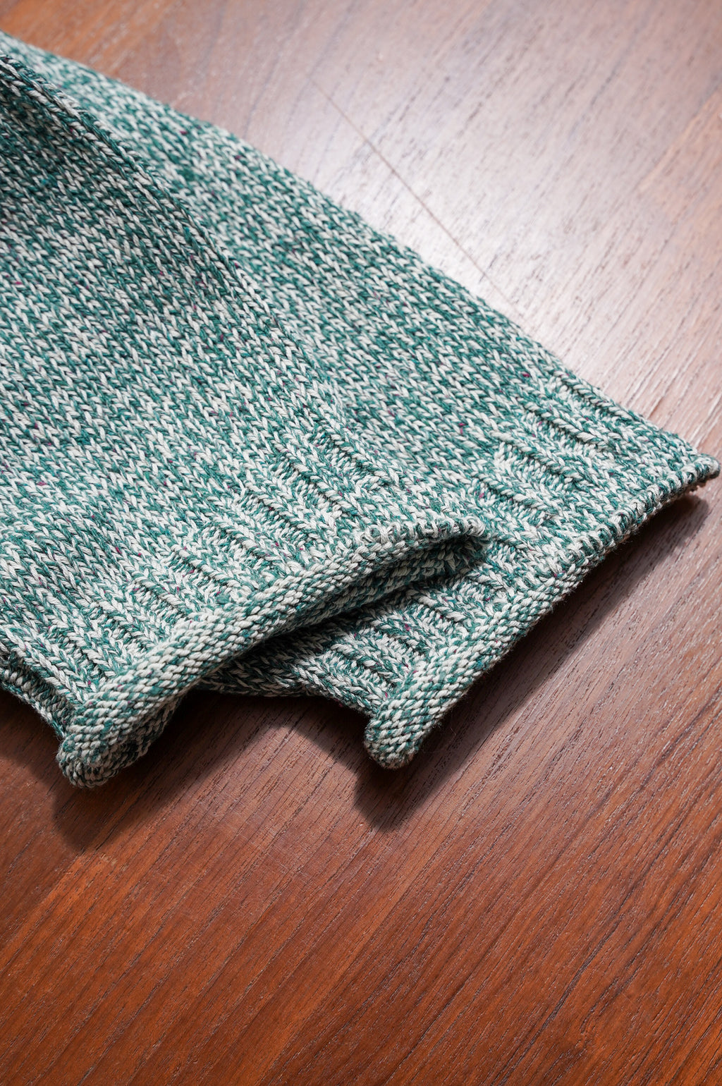 Olde H & Daughter "SILK COTTON HALF ZIP P/O" [SEA GRASS]