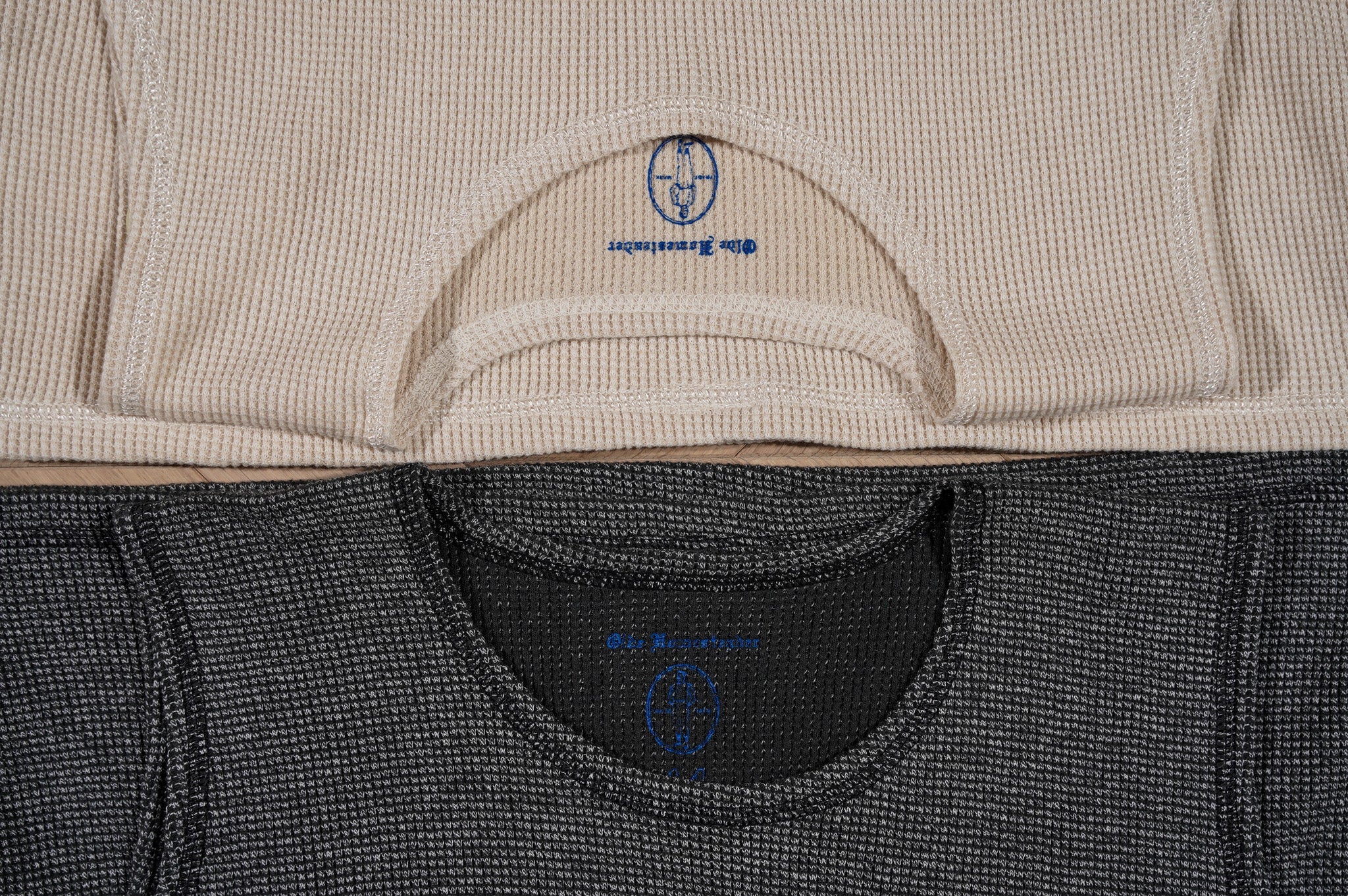 OLDE HOMESTEADER YOUTH -EXTRA SOFT THERMAL-  "SLEEVELESS" [ECRU×BLACK]