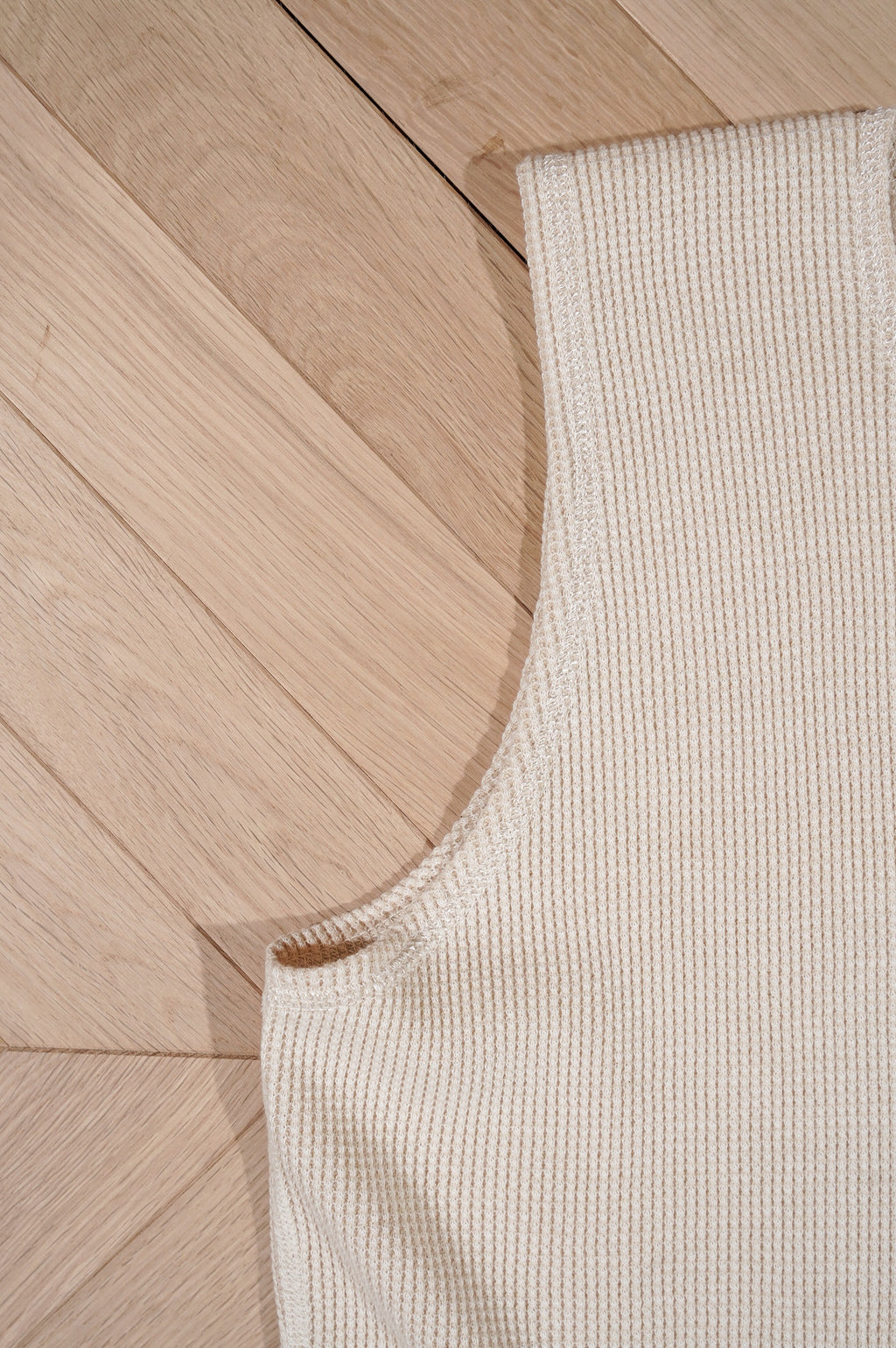 OLDE HOMESTEADER YOUTH - EXTRA SOFT THERMAL - "SLEEVELESS" [ECRU × OFF WHITE]