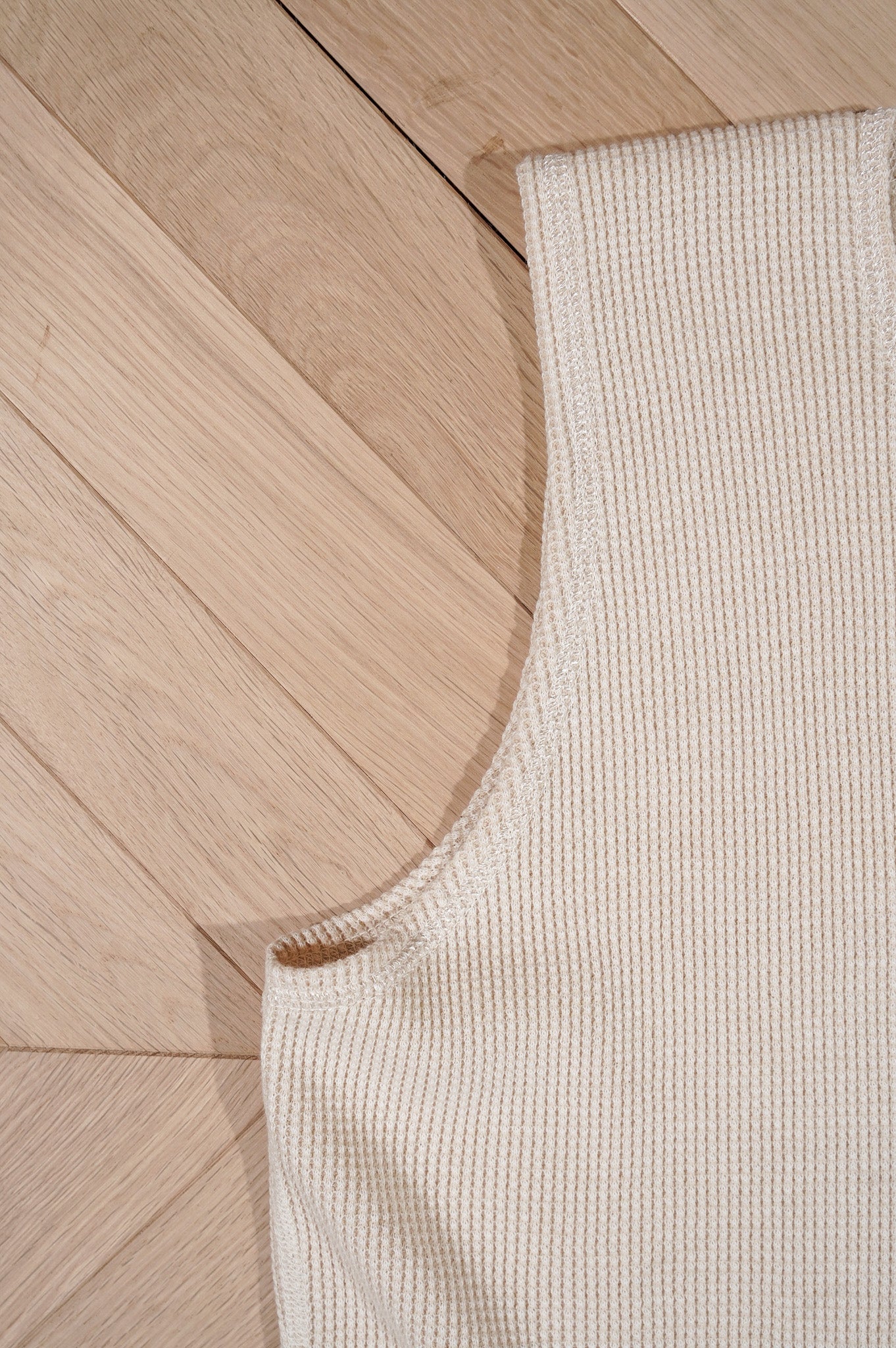 OLDE HOMESTEADER YOUTH - EXTRA SOFT THERMAL - "SLEEVELESS" [ECRU × OFF WHITE]