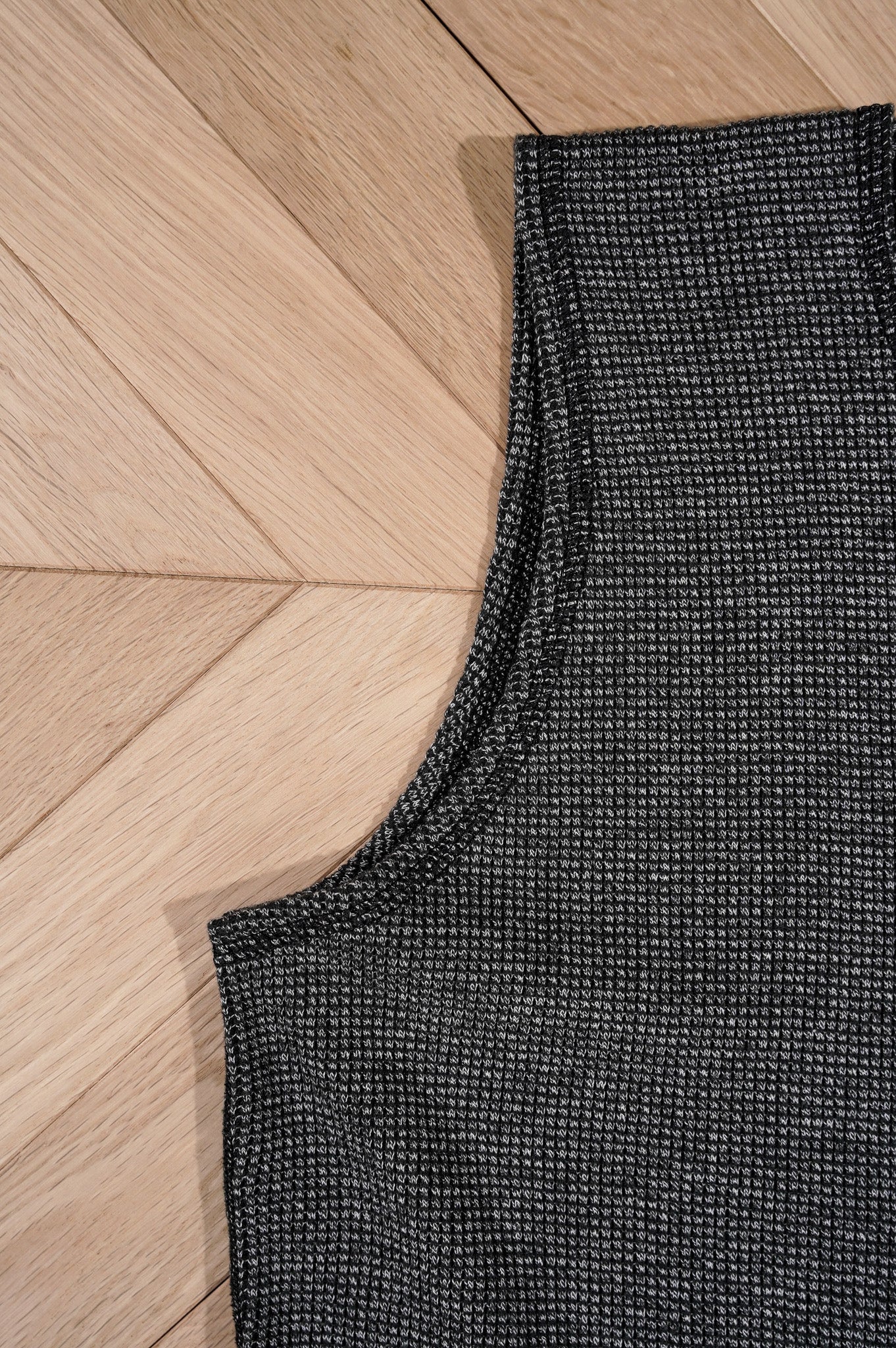OLDE HOMESTEADER YOUTH -EXTRA SOFT THERMAL-  "SLEEVELESS" [ECRU×BLACK]