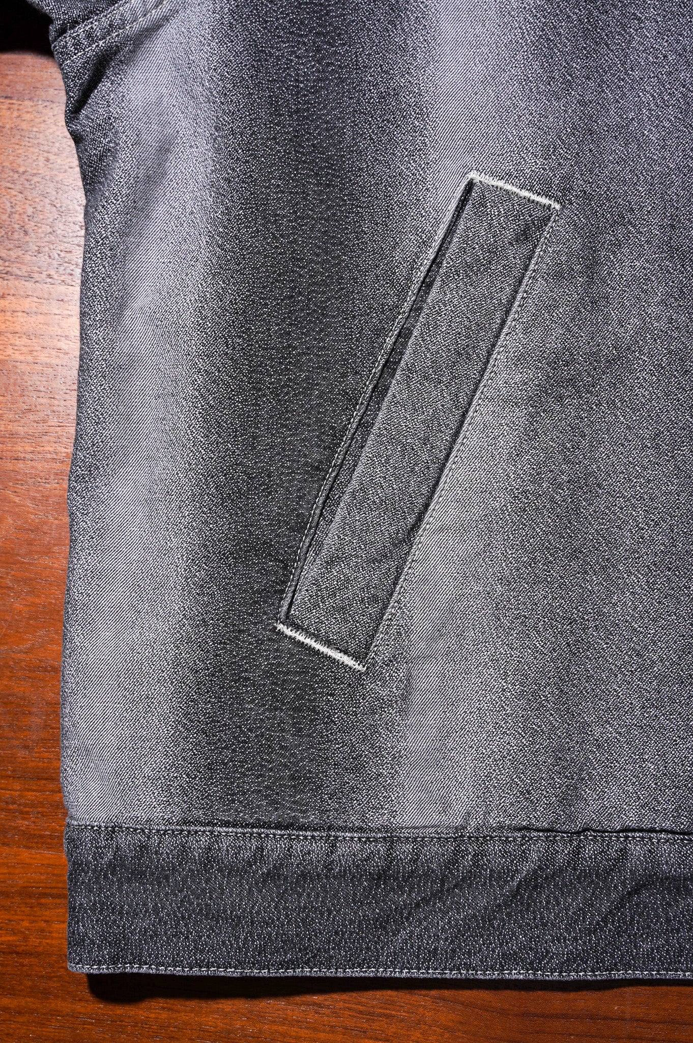 REVERBERATE "GRADATION DENIM JACKET" [LIGHT GRAY]