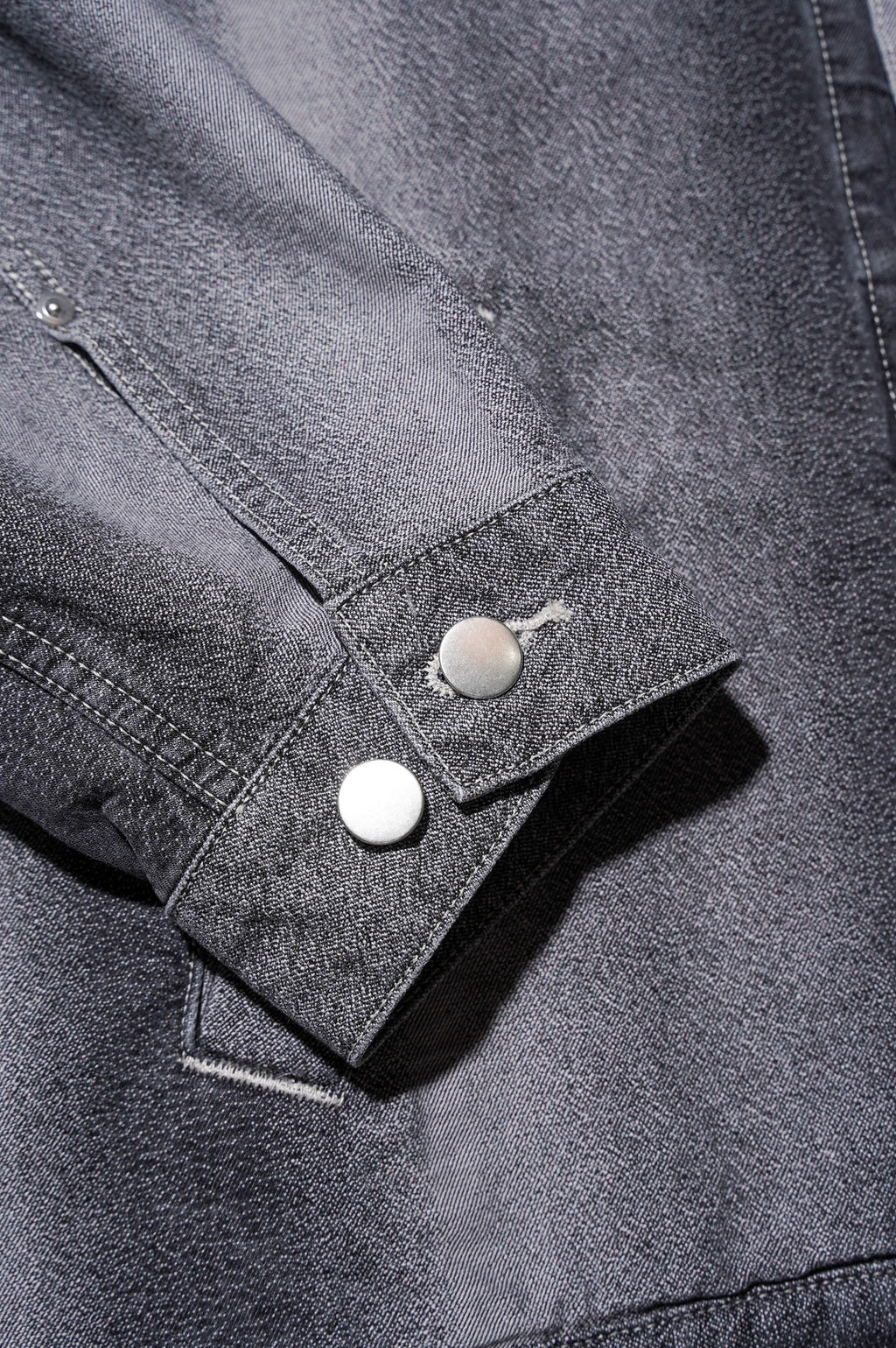 REVERBERATE "GRADATION DENIM JACKET" [LIGHT GRAY]