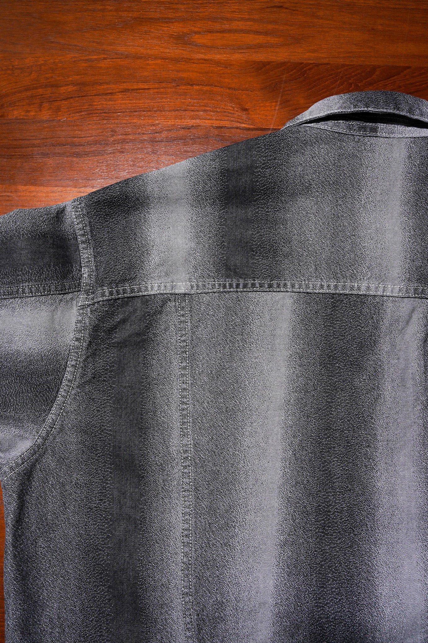 REVERBERATE "GRADATION DENIM JACKET" [LIGHT GRAY]