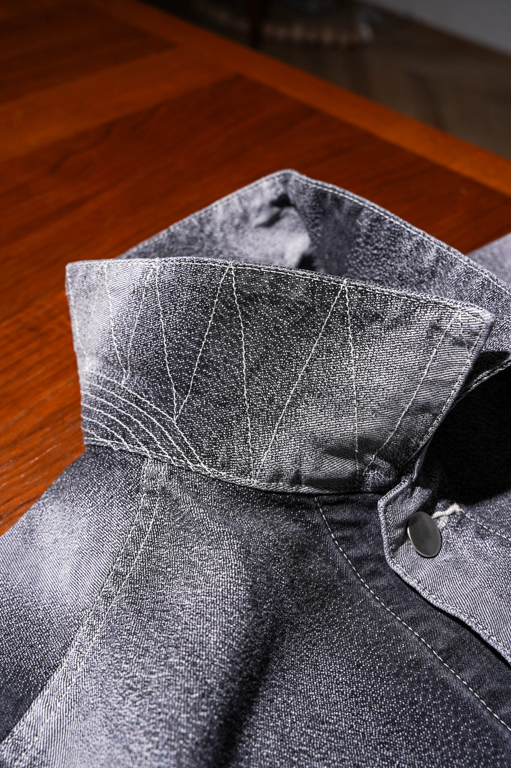 REVERBERATE "GRADATION DENIM JACKET" [LIGHT GRAY]