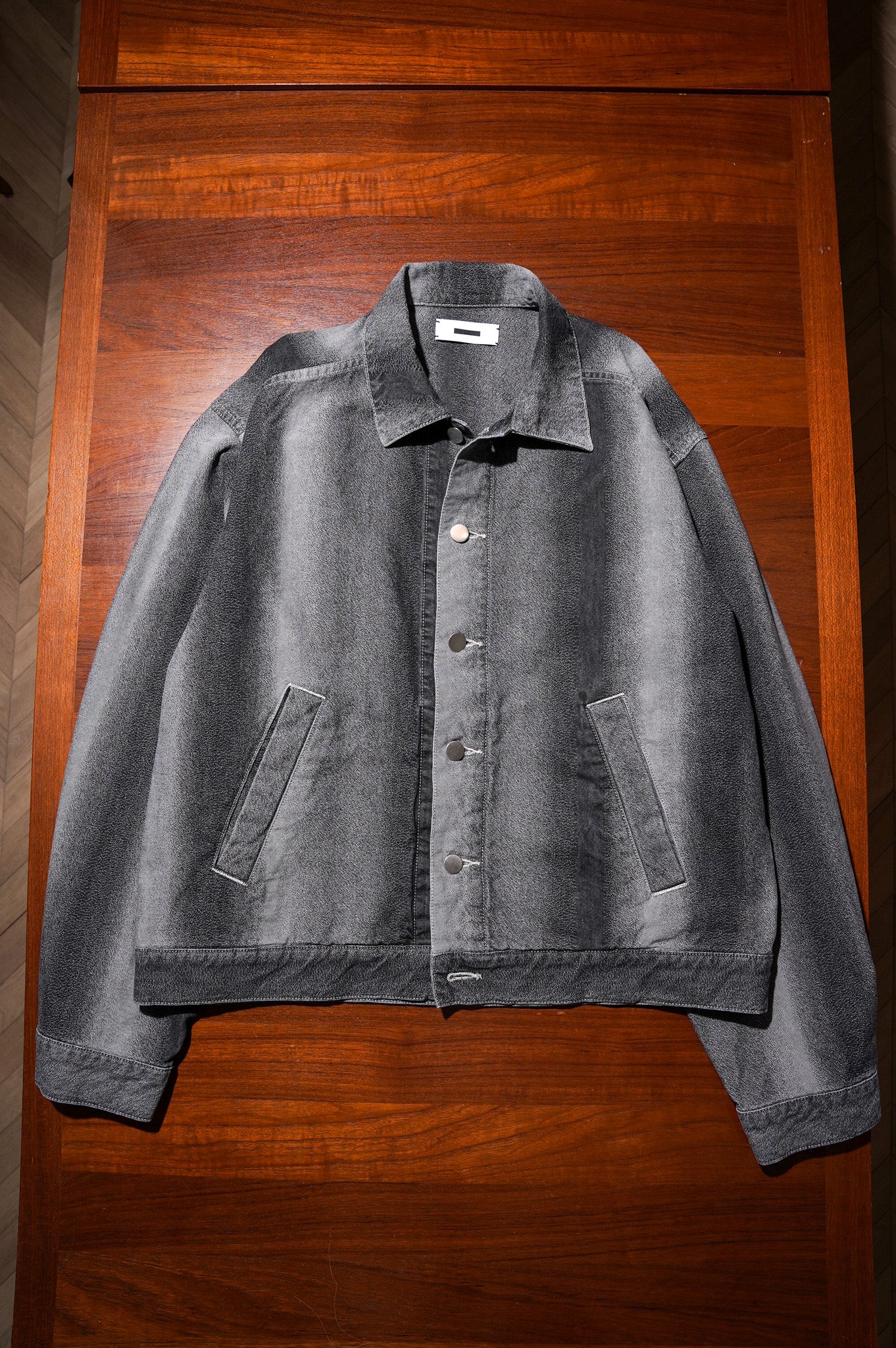 REVERBERATE "GRADATION DENIM JACKET" [LIGHT GRAY]