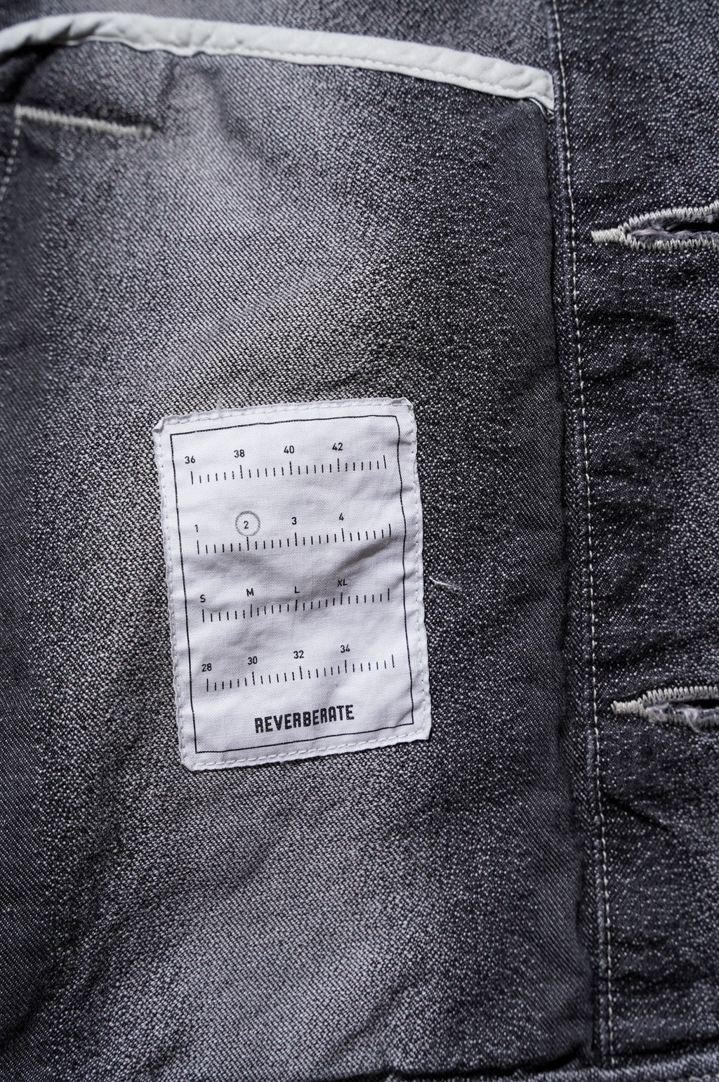 REVERBERATE "GRADATION DENIM JACKET" [LIGHT GRAY]