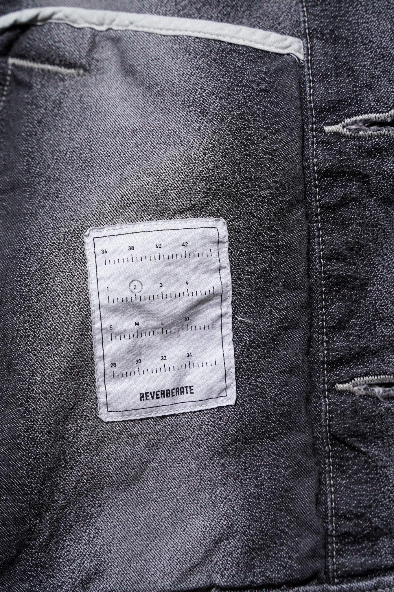 REVERBERATE "GRADATION DENIM JACKET" [LIGHT GRAY]