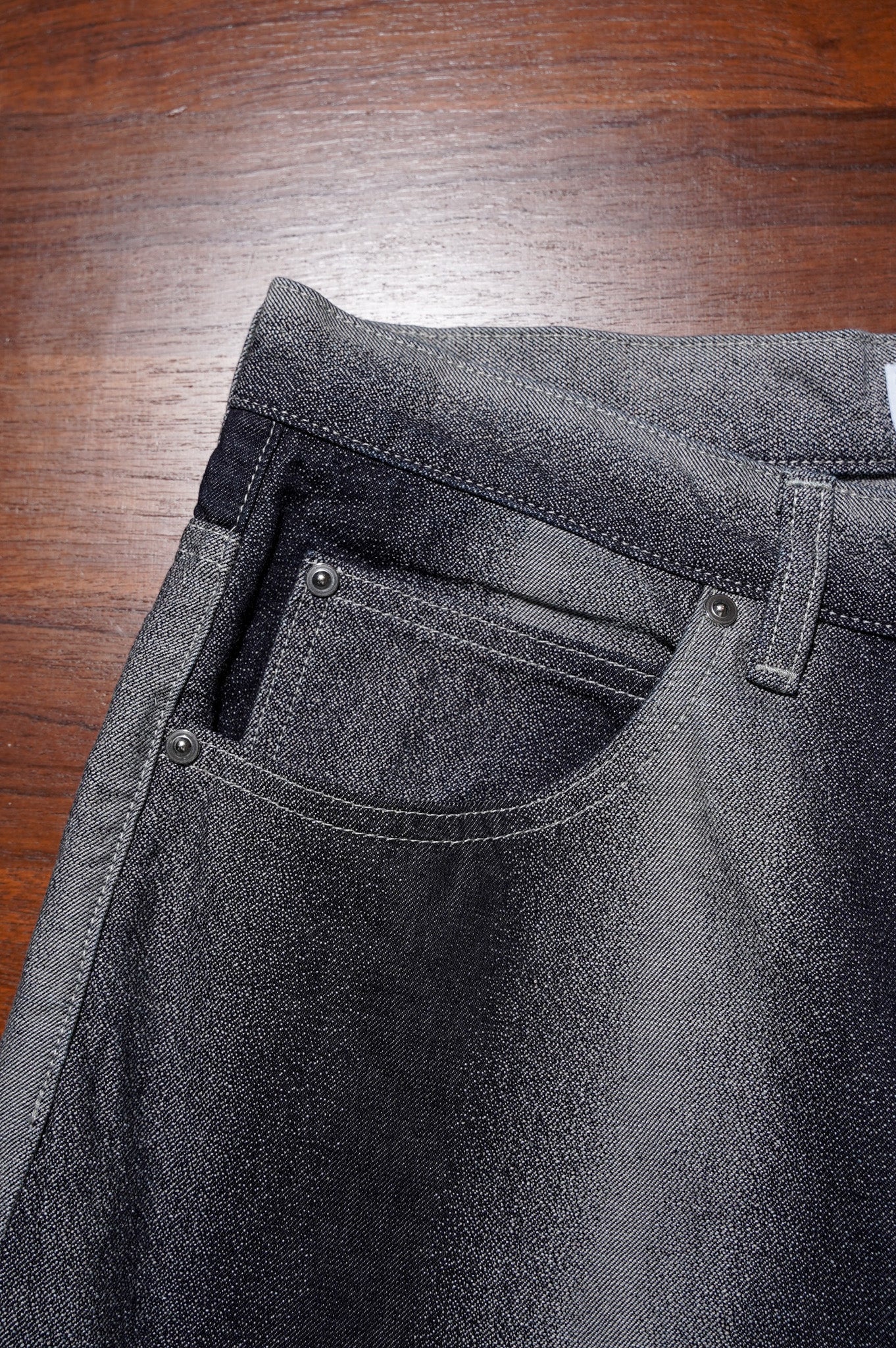 REVERBERATE "GRADATION DENIM BAGGY PANTS" [INDIGO]