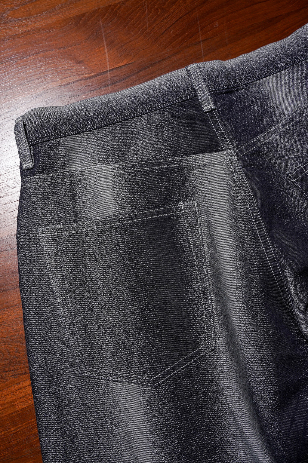 REVERBERATE "GRADATION DENIM BAGGY PANTS" [INDIGO]