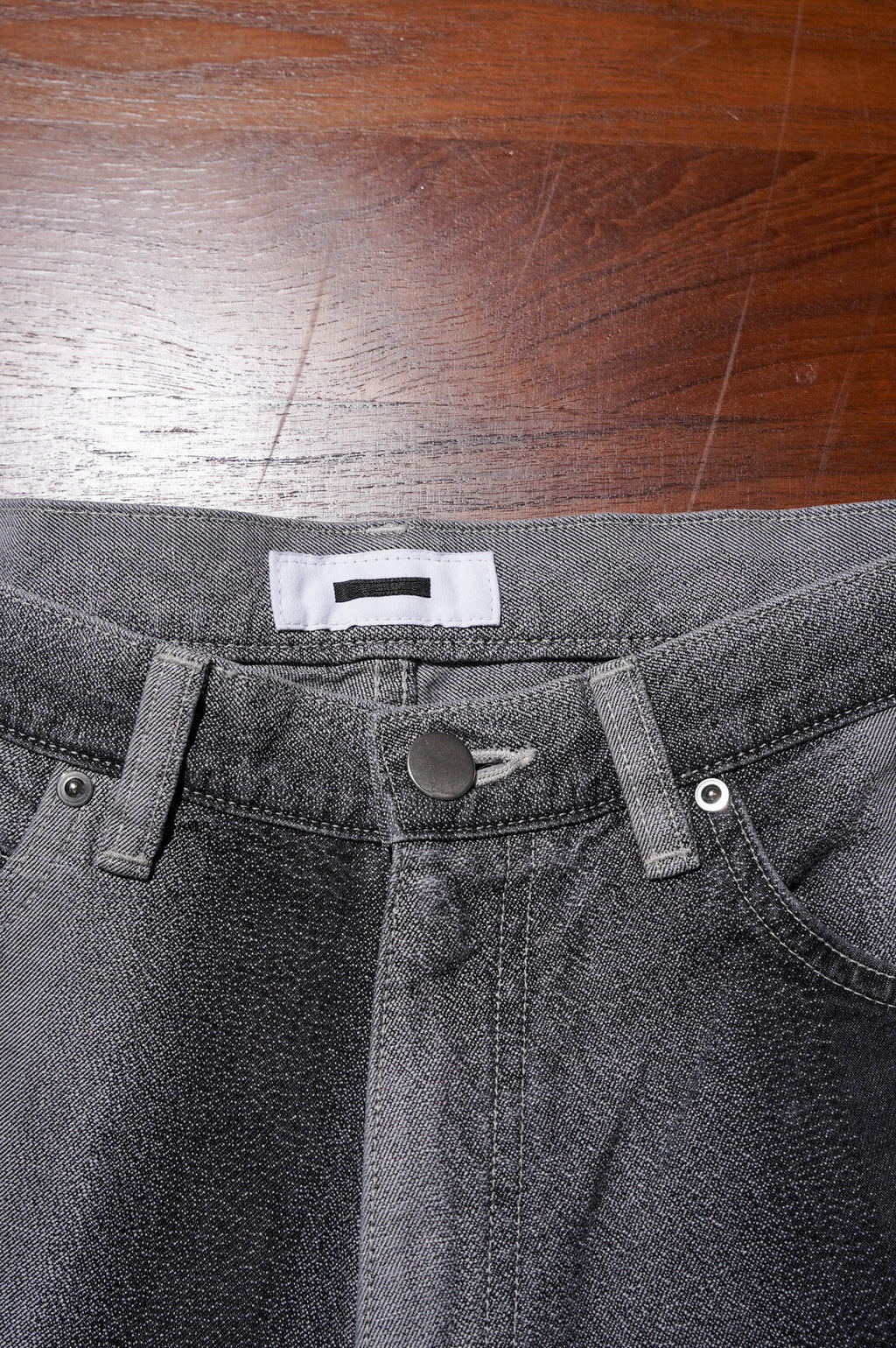 REVERBERATE "GRADATION DENIM BAGGY PANTS" [LIGHT GRAY]