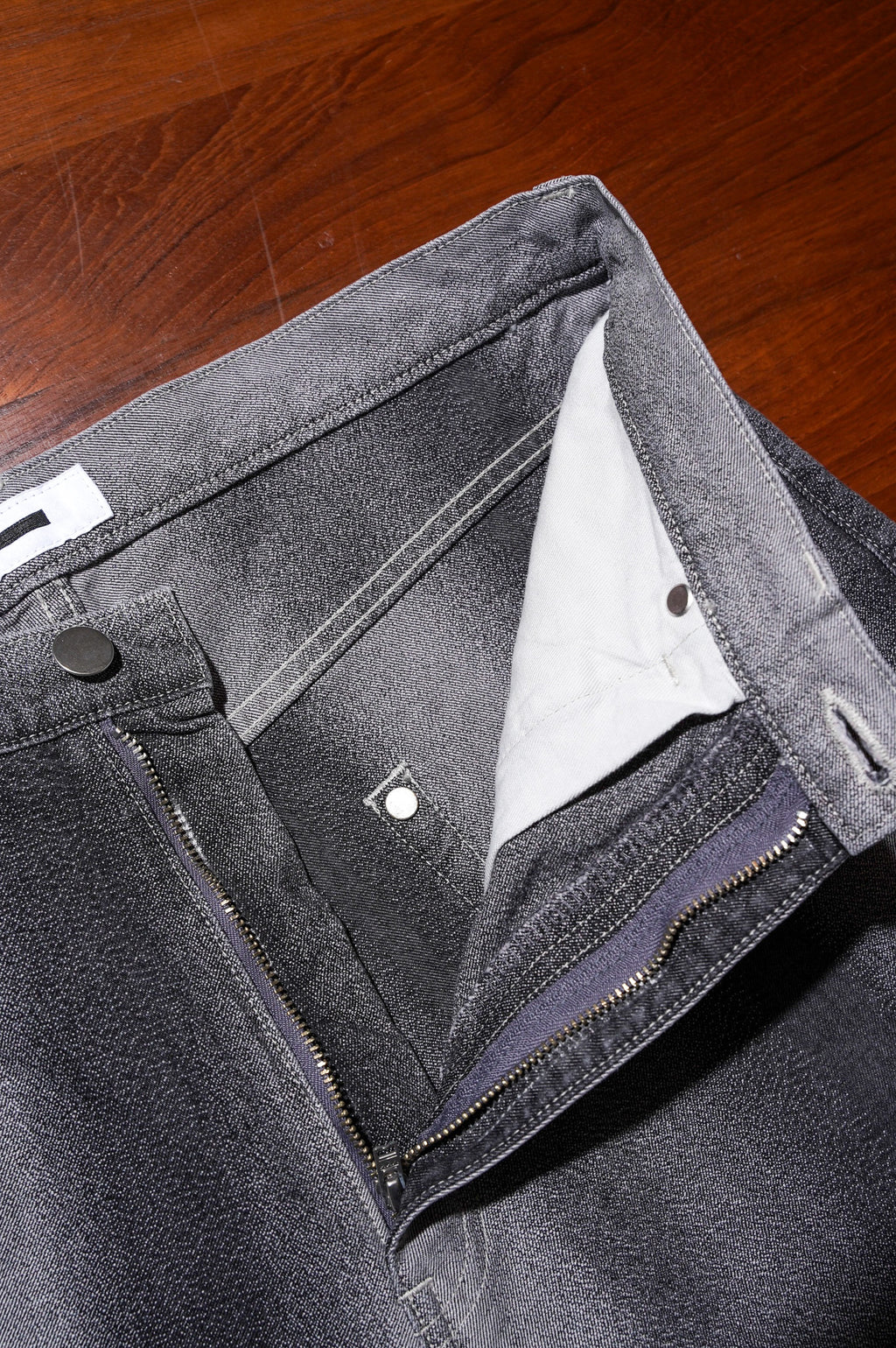 REVERBERATE "GRADATION DENIM BAGGY PANTS" [LIGHT GRAY]