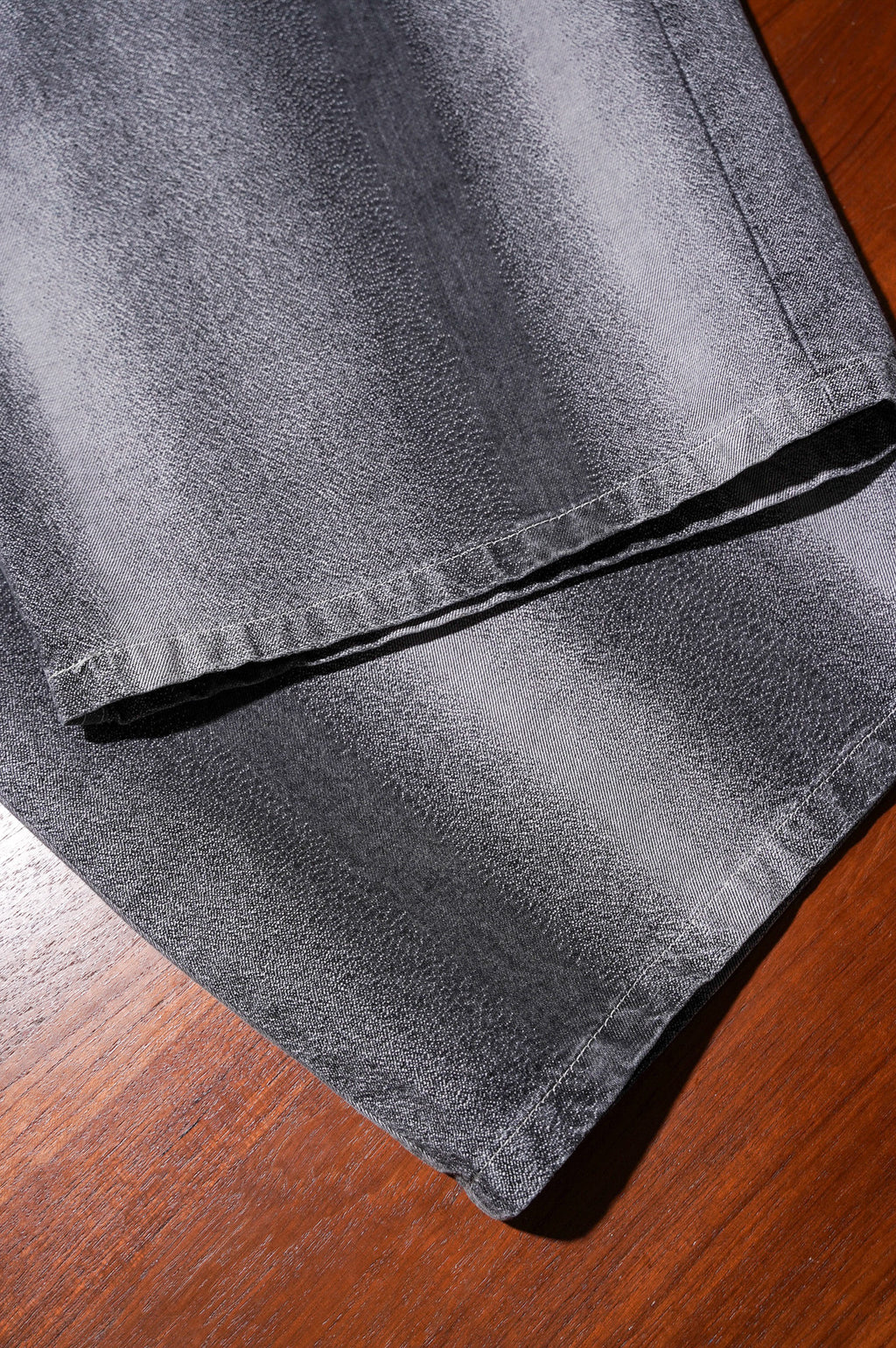 REVERBERATE "GRADATION DENIM BAGGY PANTS" [LIGHT GRAY]