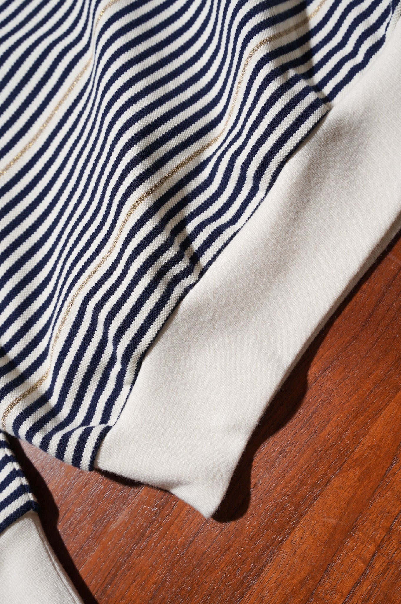 Gurank "L/S Border Polo Shirts" [NAVY]