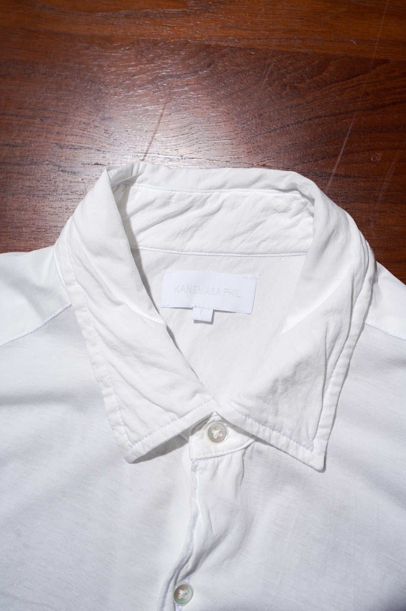 KANEMASA PHIL. "46G Artisan Shirts" [WHITE]