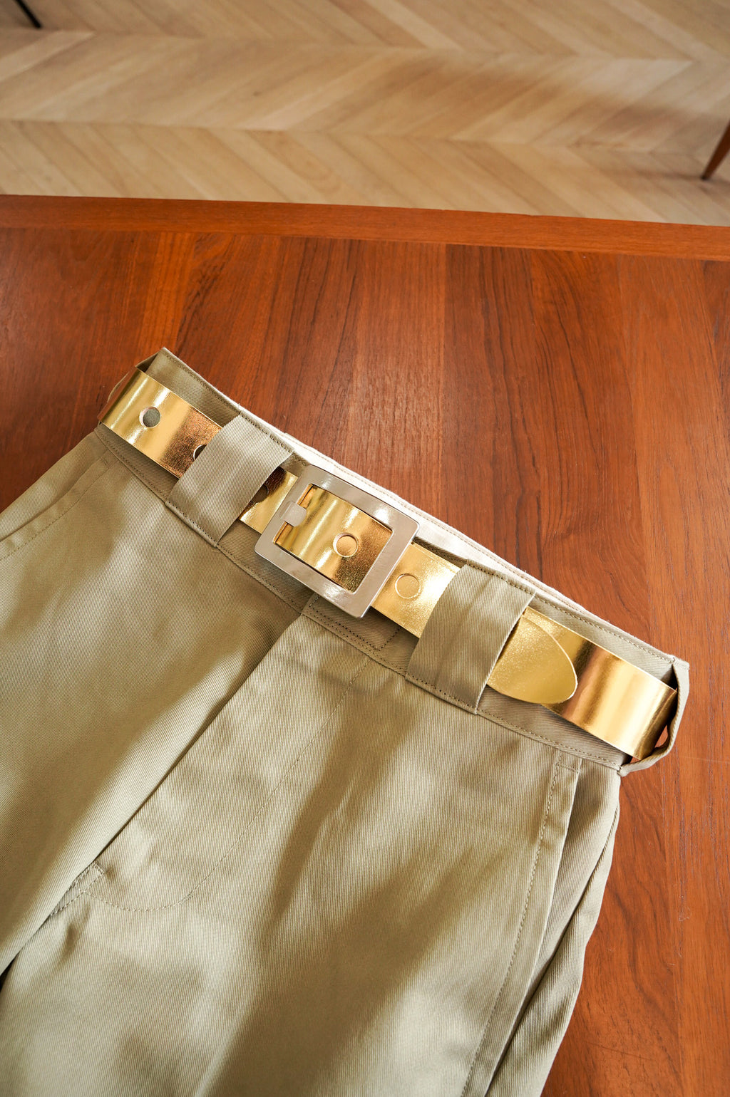 KOOKY ZOO "B.B LEATHER BELT" [GOLD]